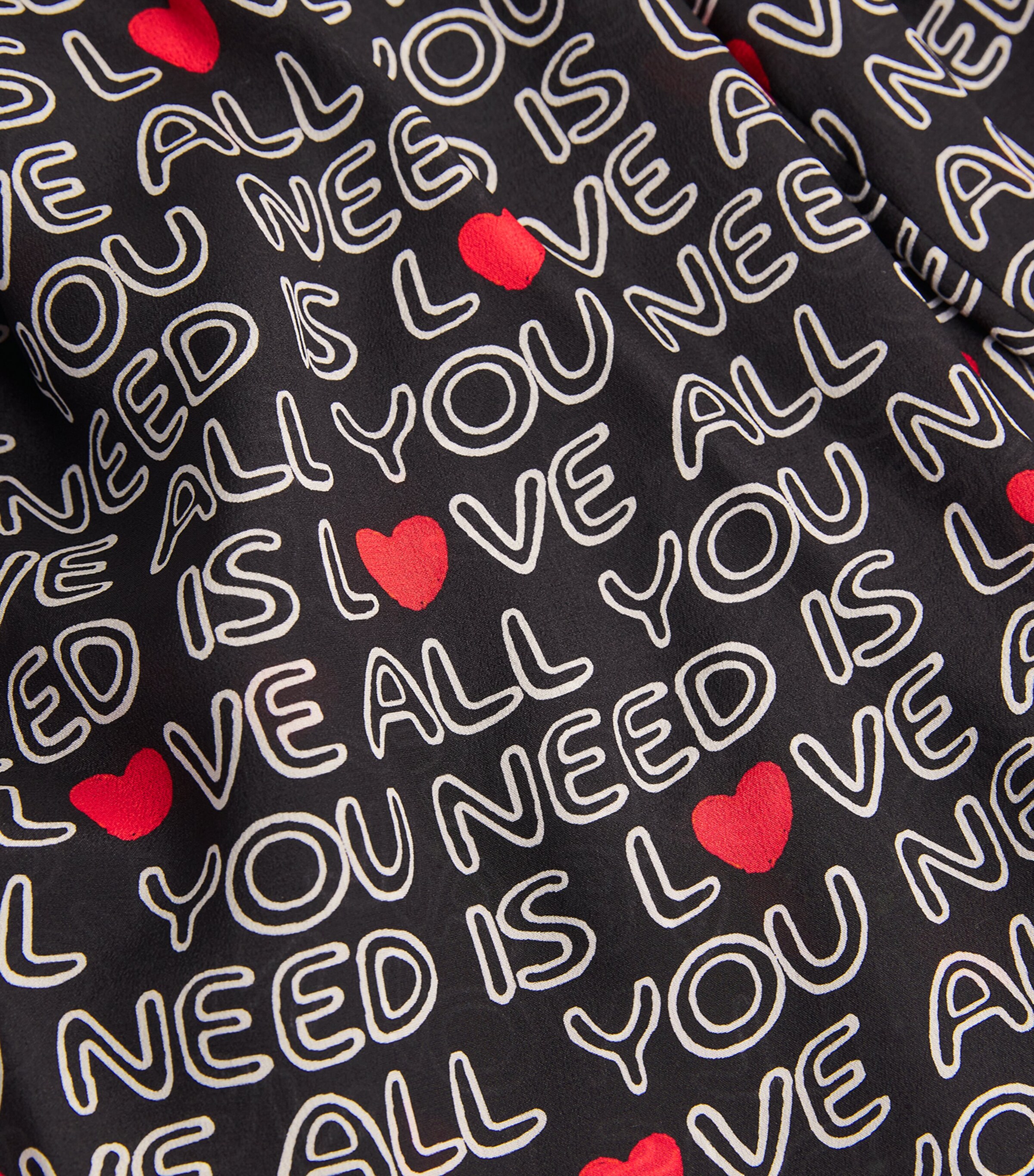 x The Beatles Silk Willa Shirt ALL YOU NEED IS LOVE Image 5