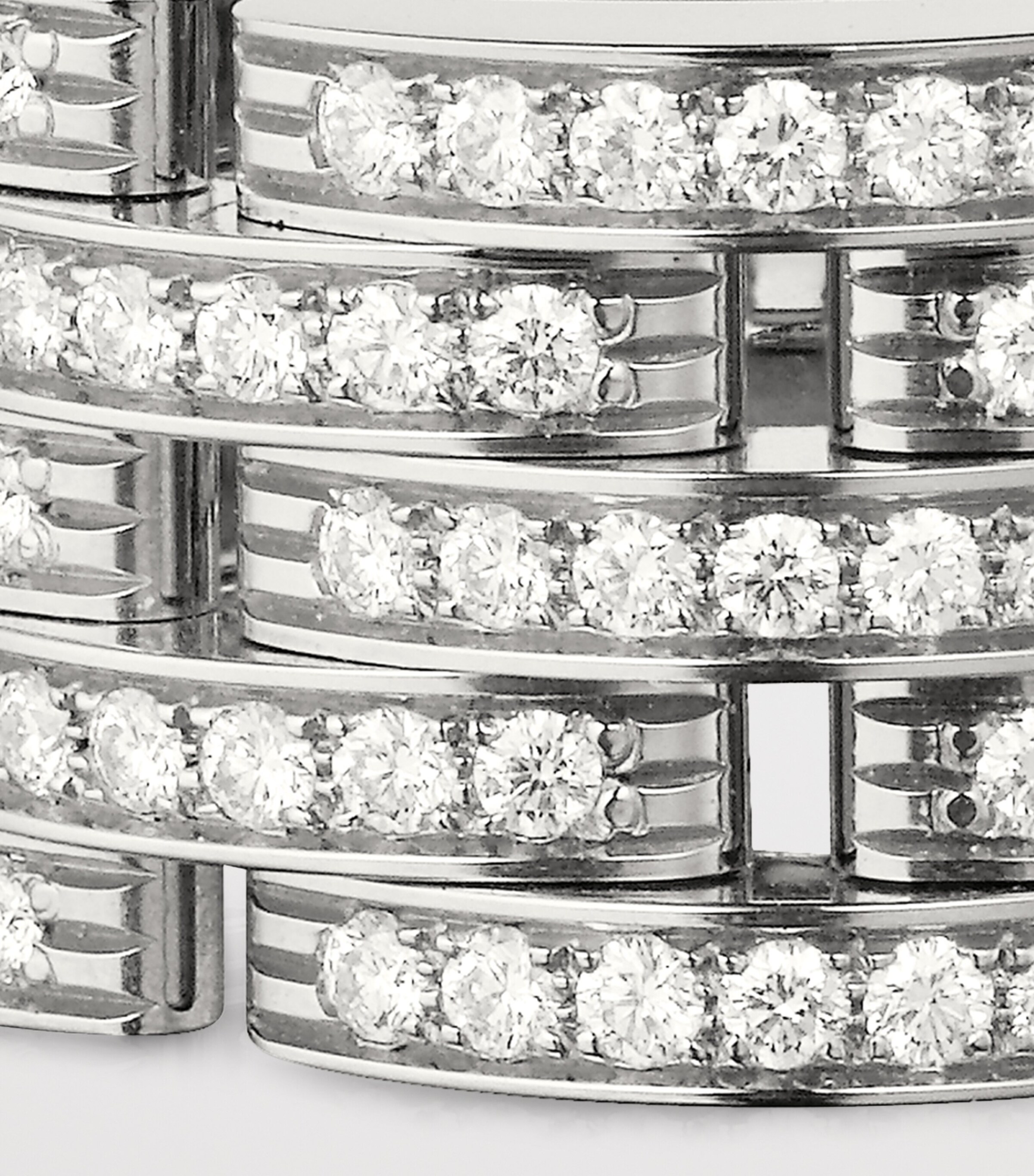 Cartier White Gold and Diamond Maillon Panthère Ring White Gold Image 5