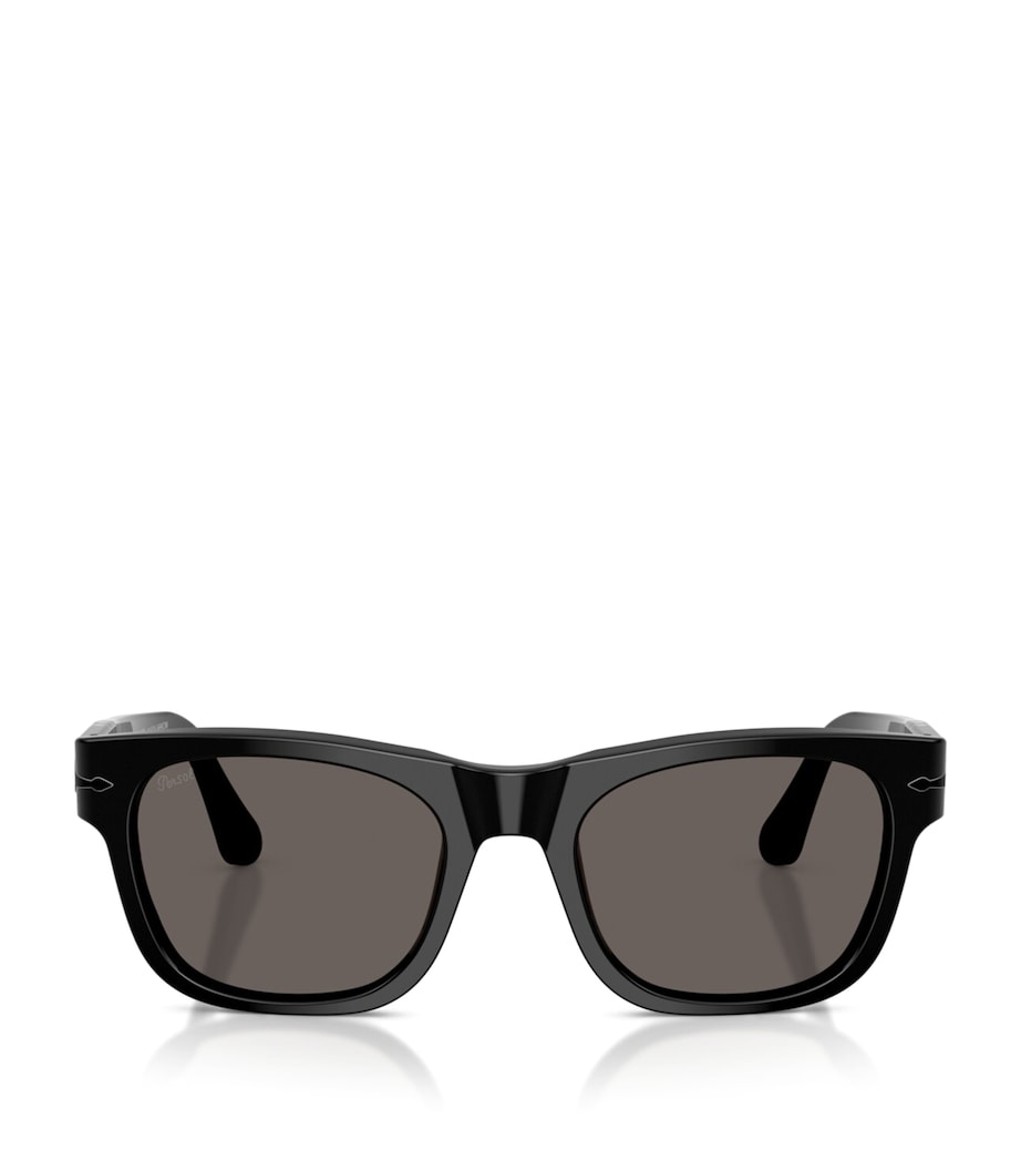 Persol PO3269S Rectangle Sunglasses Black Image 1