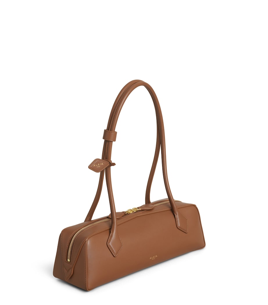 Alaïa Medium Leather Le Teckel Shoulder Bag Amber Image 2