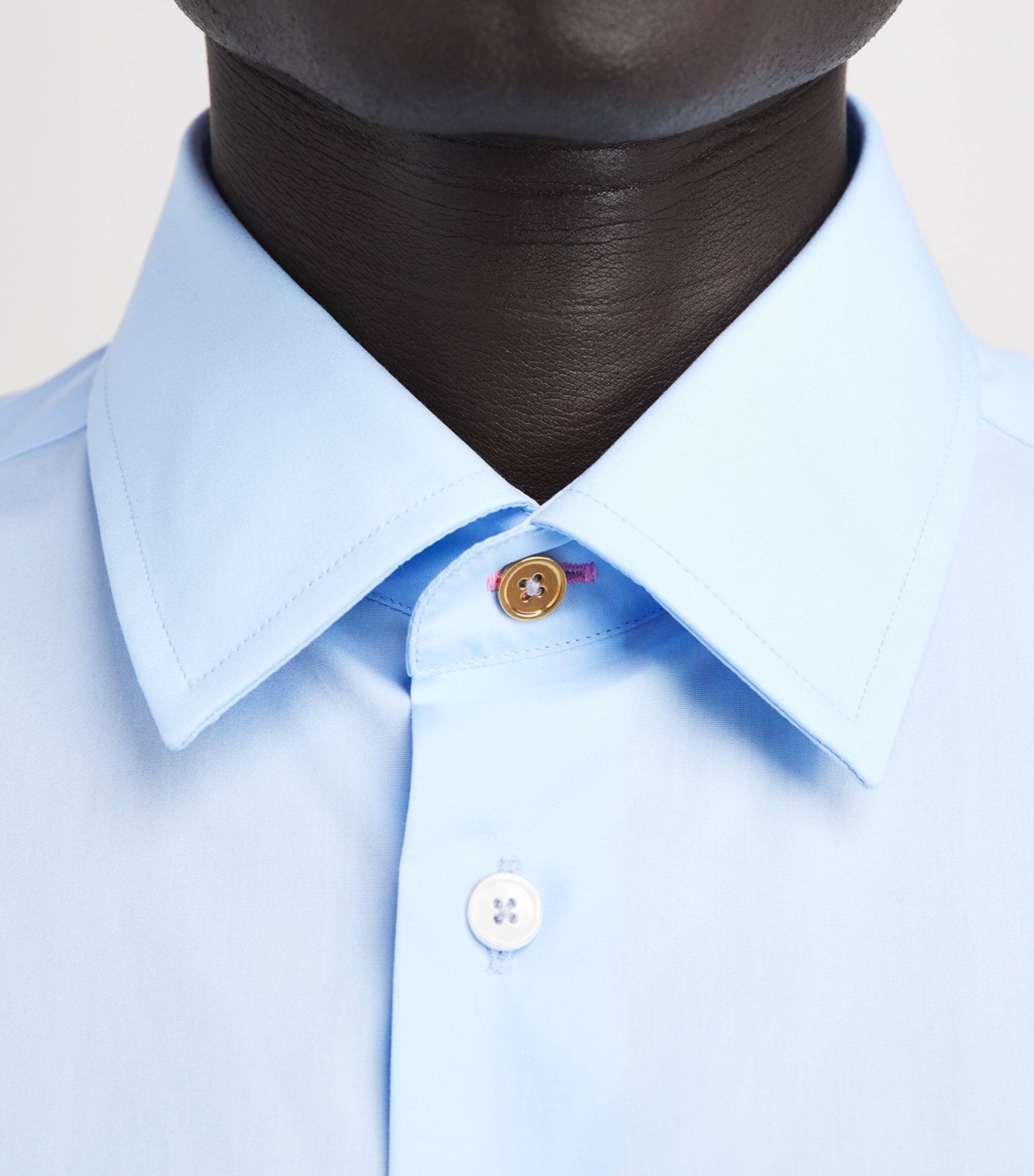 Paul Smith Mens Cotton Regular Fit Shirt Blue Image 3