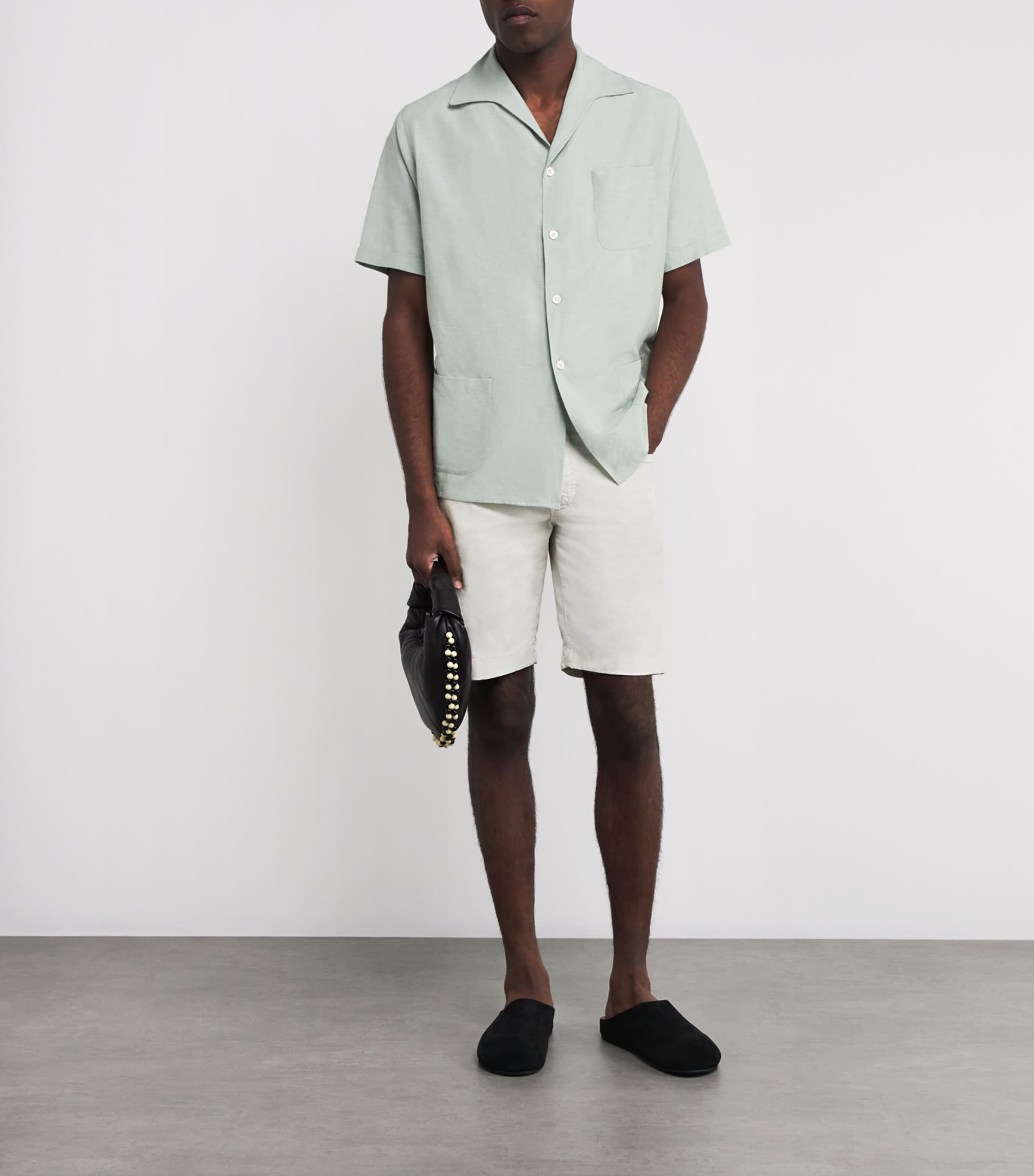 Stretch Cotton Nicolas Bermuda Shorts A46 Image 2