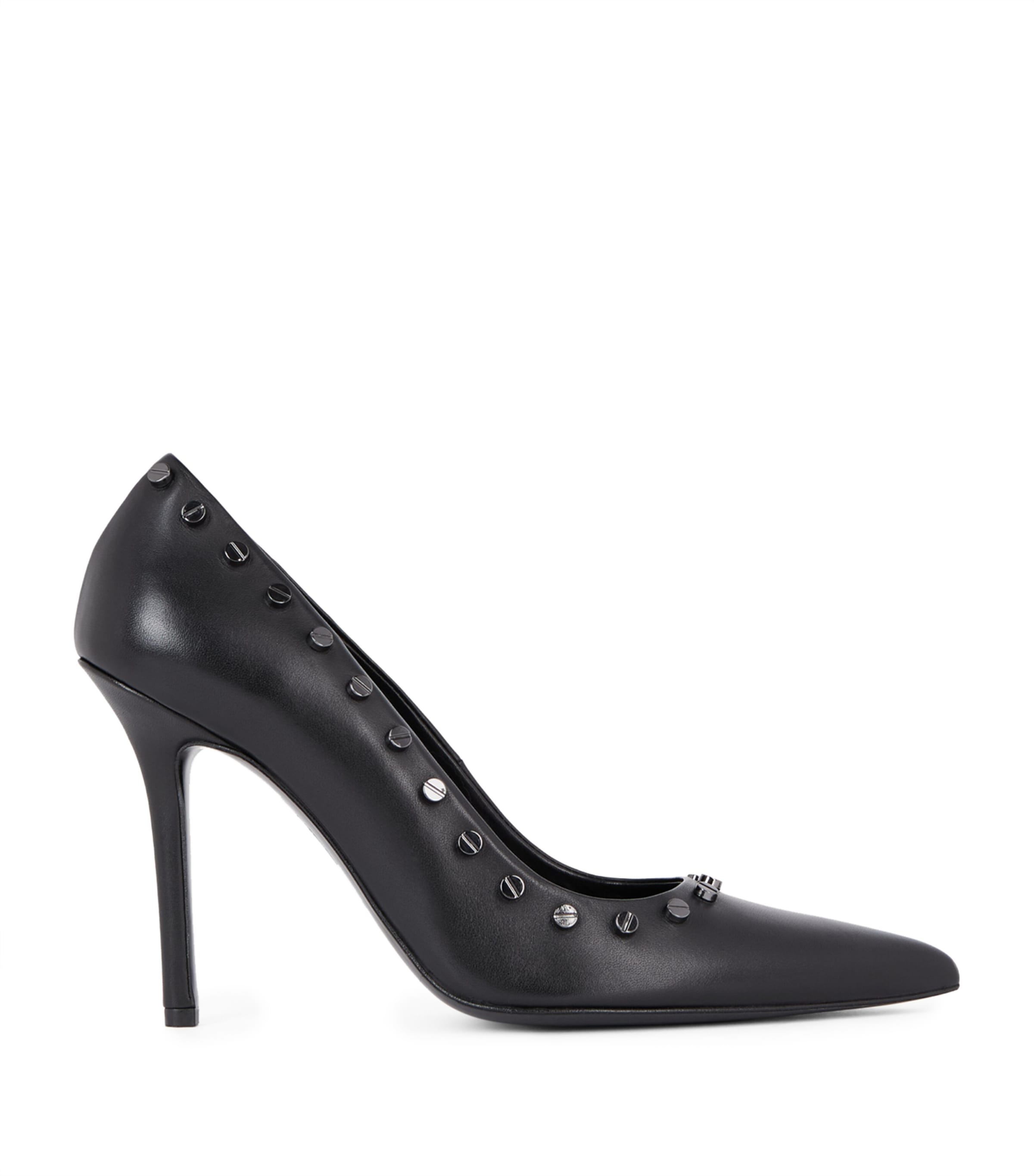 THE KOOPLES CALFSKIN STUD-EMBELLISHED PUMPS
