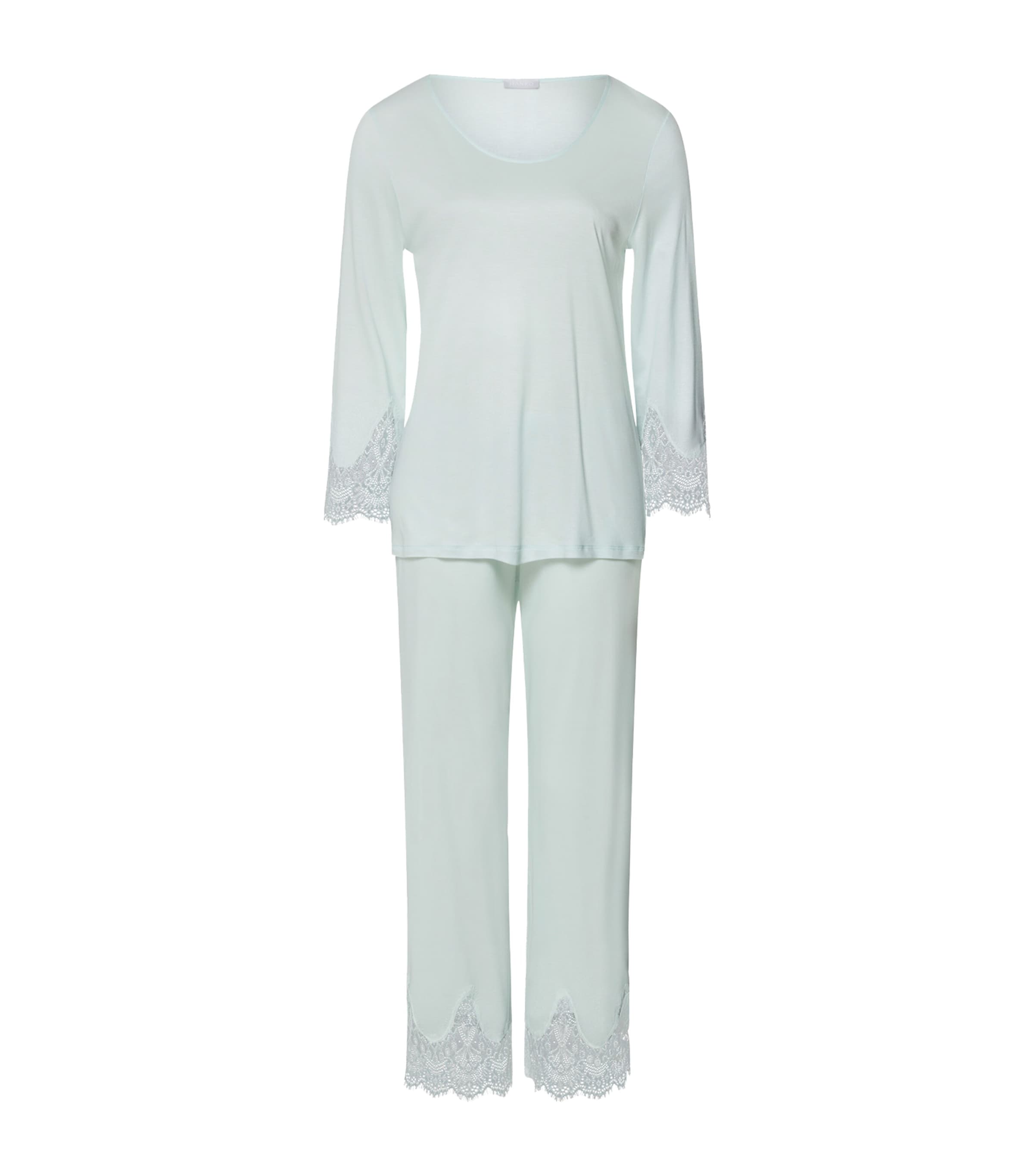HANRO MODAL LACE-TRIM MELIA PYJAMA SET