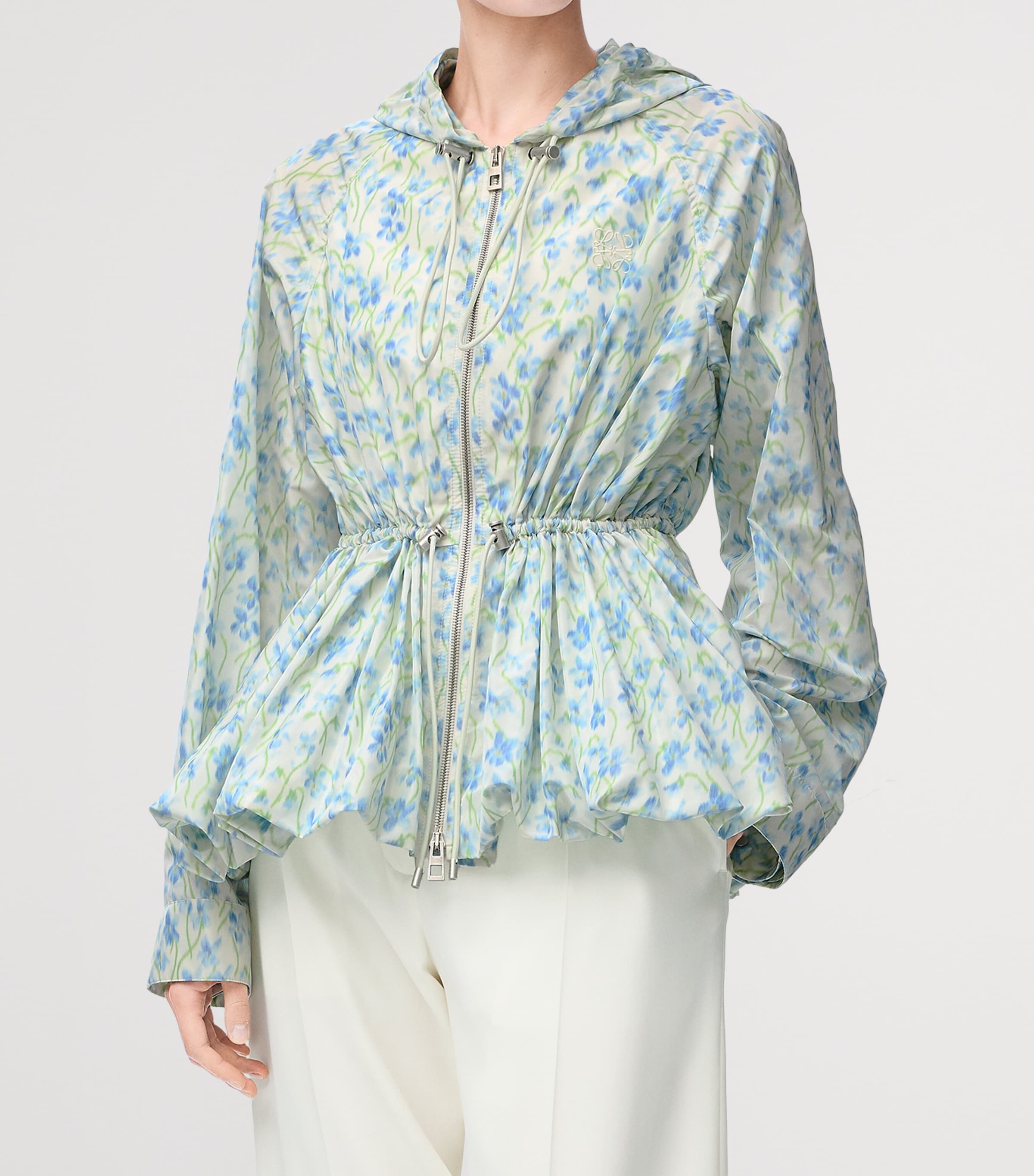 LOEWE Floral Print Hooded Jacket | Harrods US