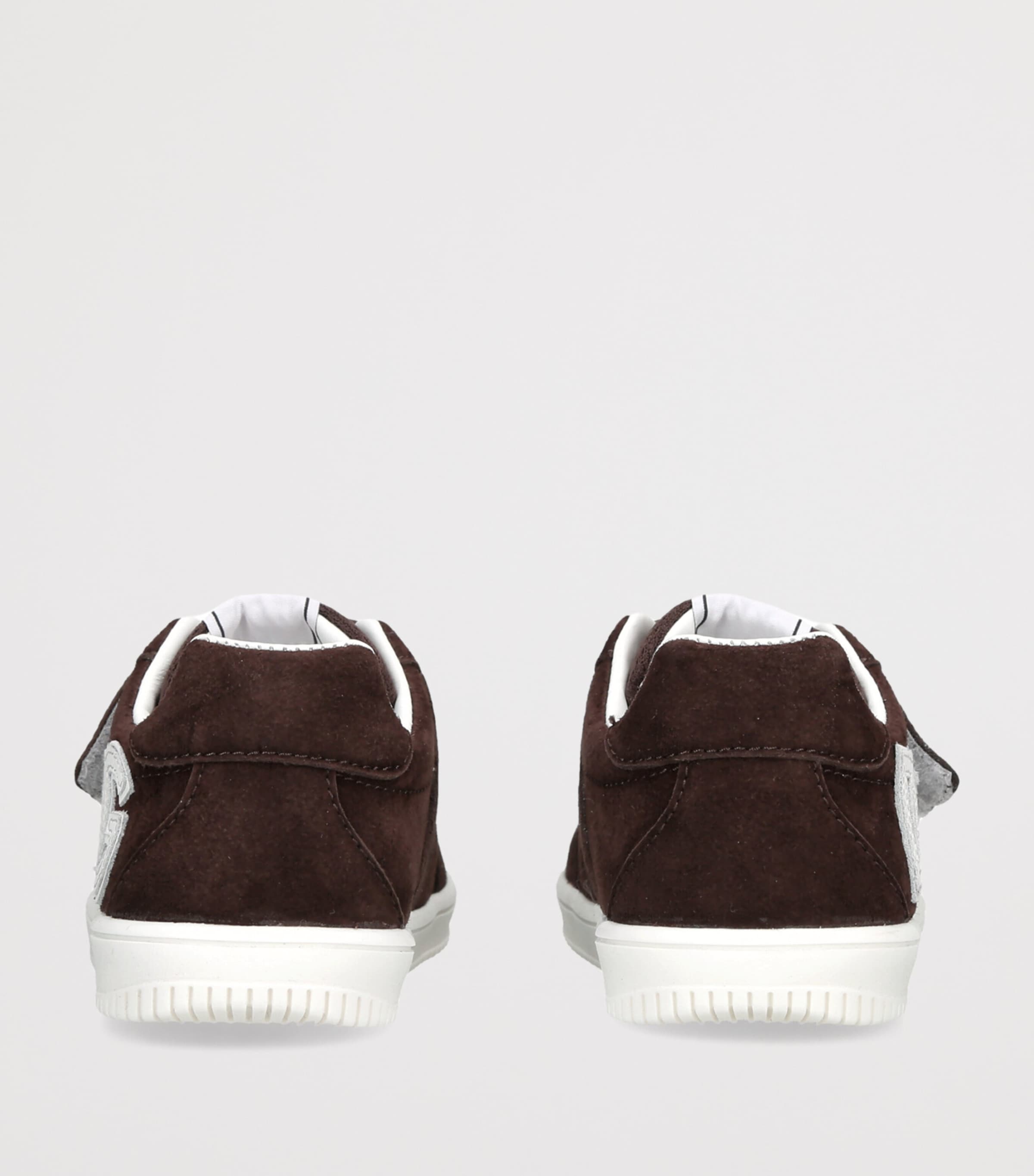 Dolce&Gabbana Kids Suede Logo Sneakers Dark Brown Image 4