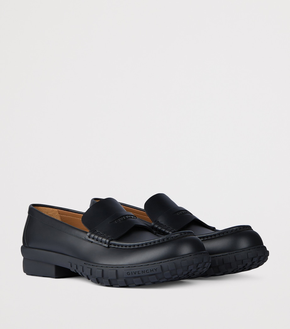 Leather Echo Loafers BLACK Image 3