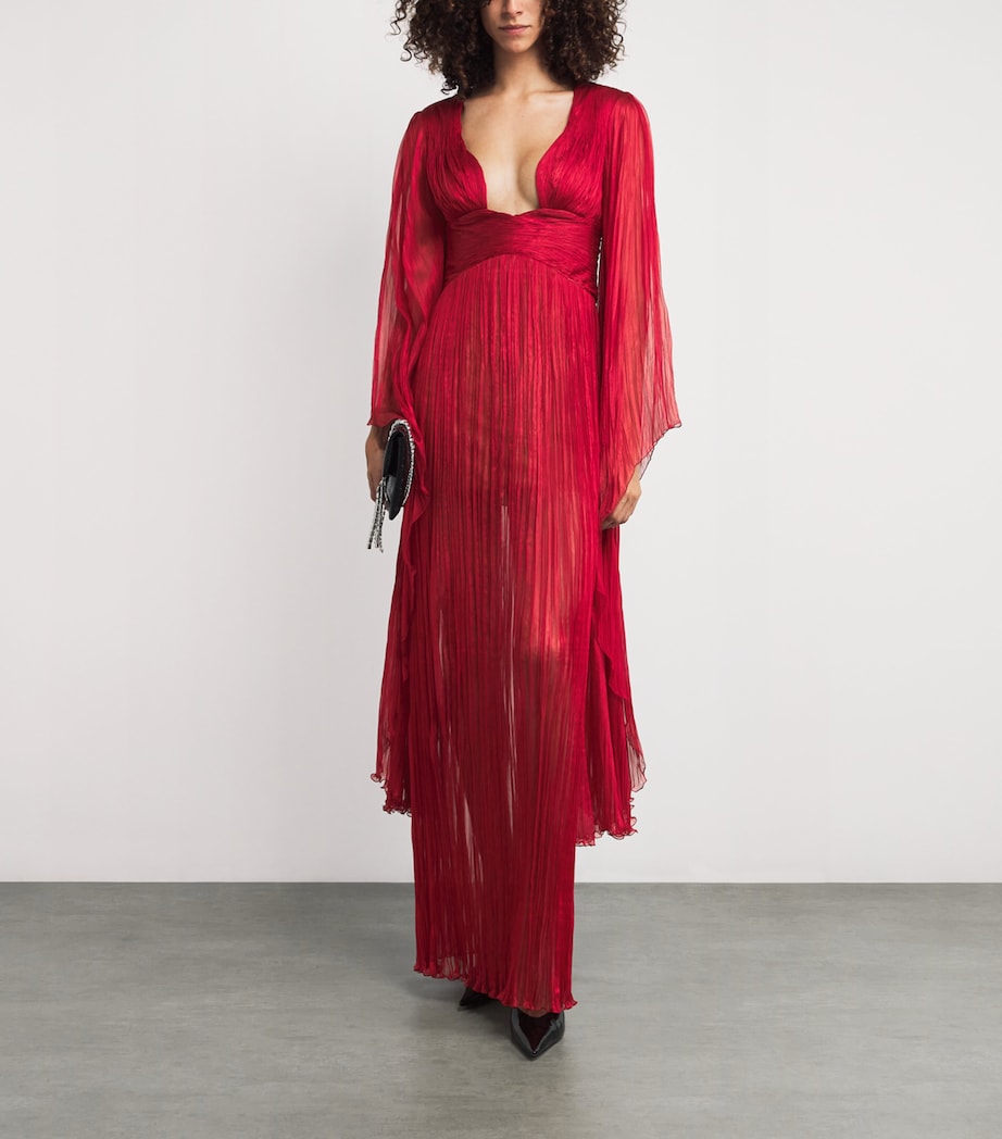 Silk Flared-Sleeve Catia Maxi Dress SALSA Image 2