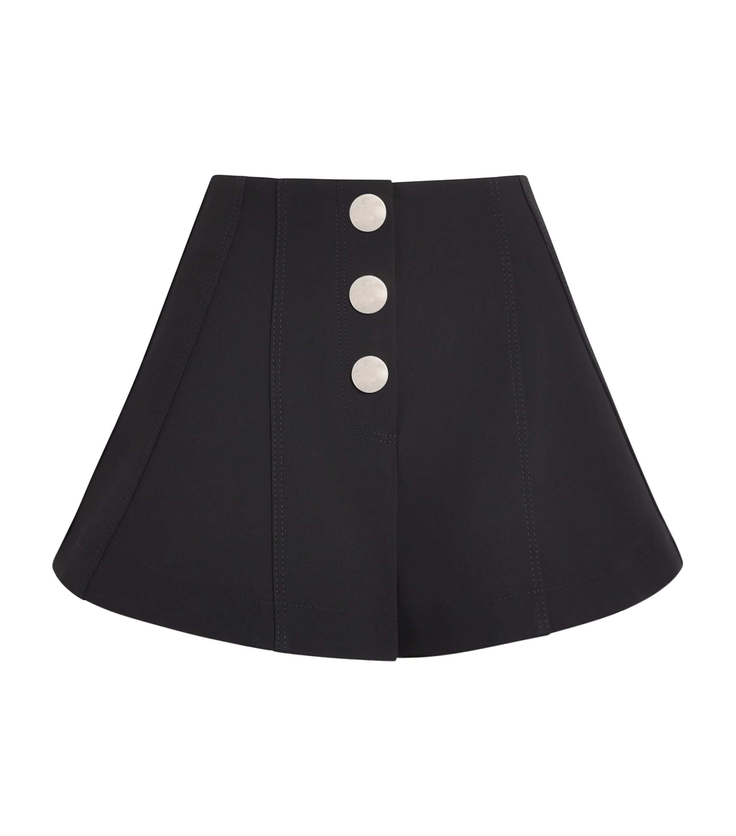 Flared Shorts BLACK Image 1