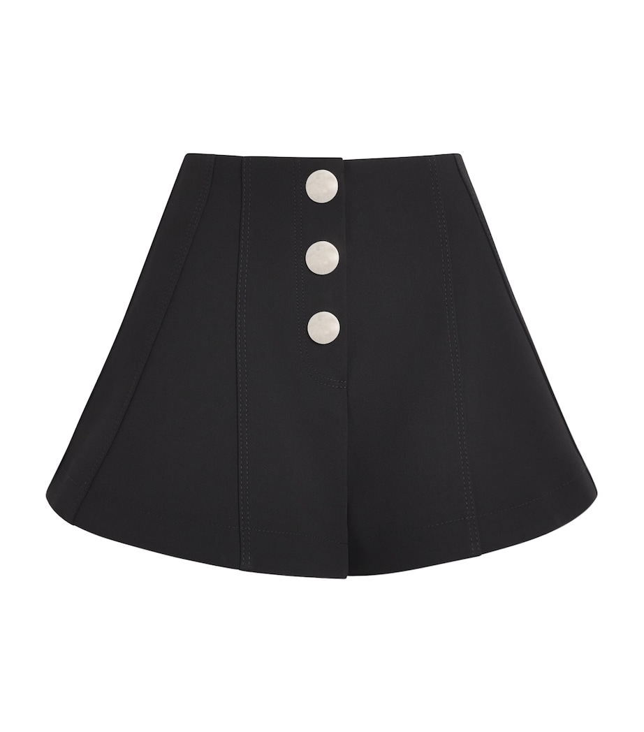 Flared Shorts BLACK Image 1