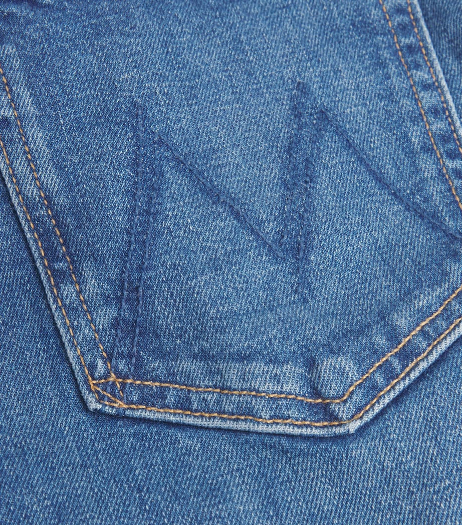 MOTHER Womens The Full Pipe Flood Barrel Jeans It's A Small World Image 5