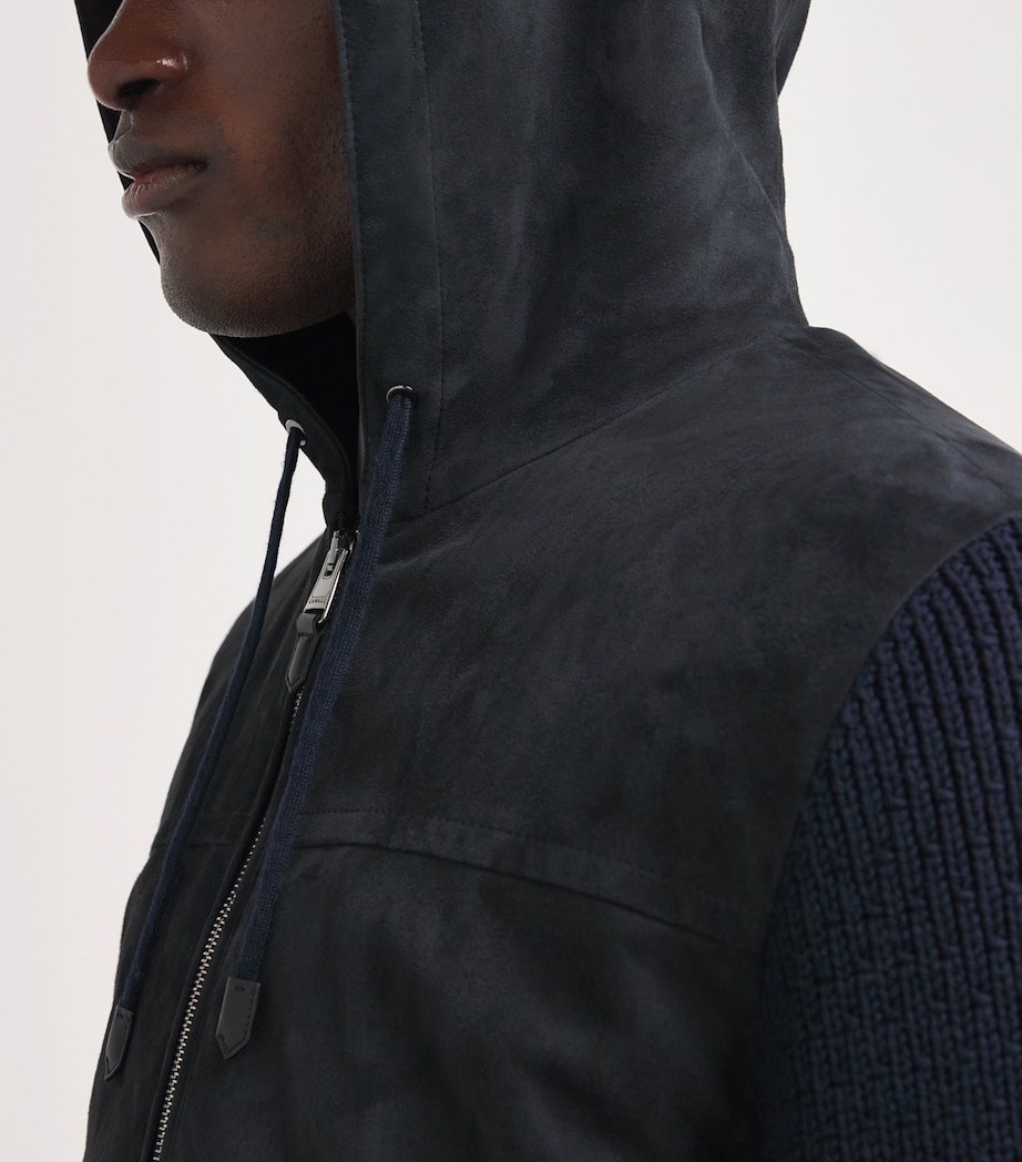 Suede-Wool Hooded Jacket 308 Image 6