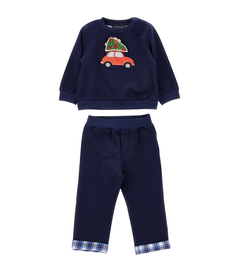 Christmas Car Tracksuit (6-24 Months) BLU SCURO Image 1