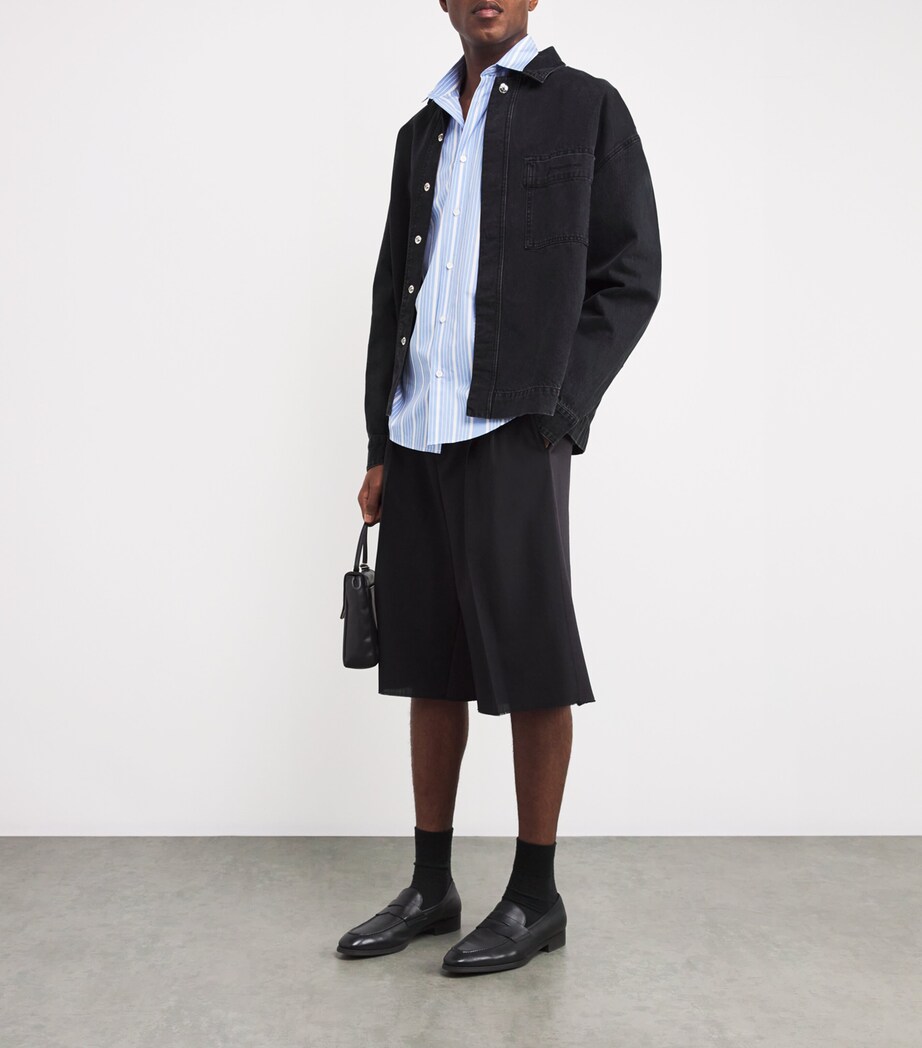 Jacquemus Mens Denim Shirt Jacket Black Image 2