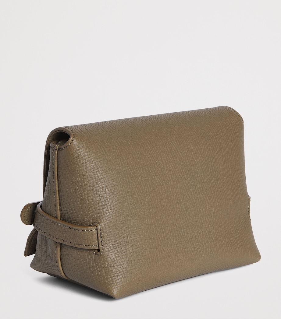 Longchamp Leather Le Smart Cross-Body Bag Olive Image 3