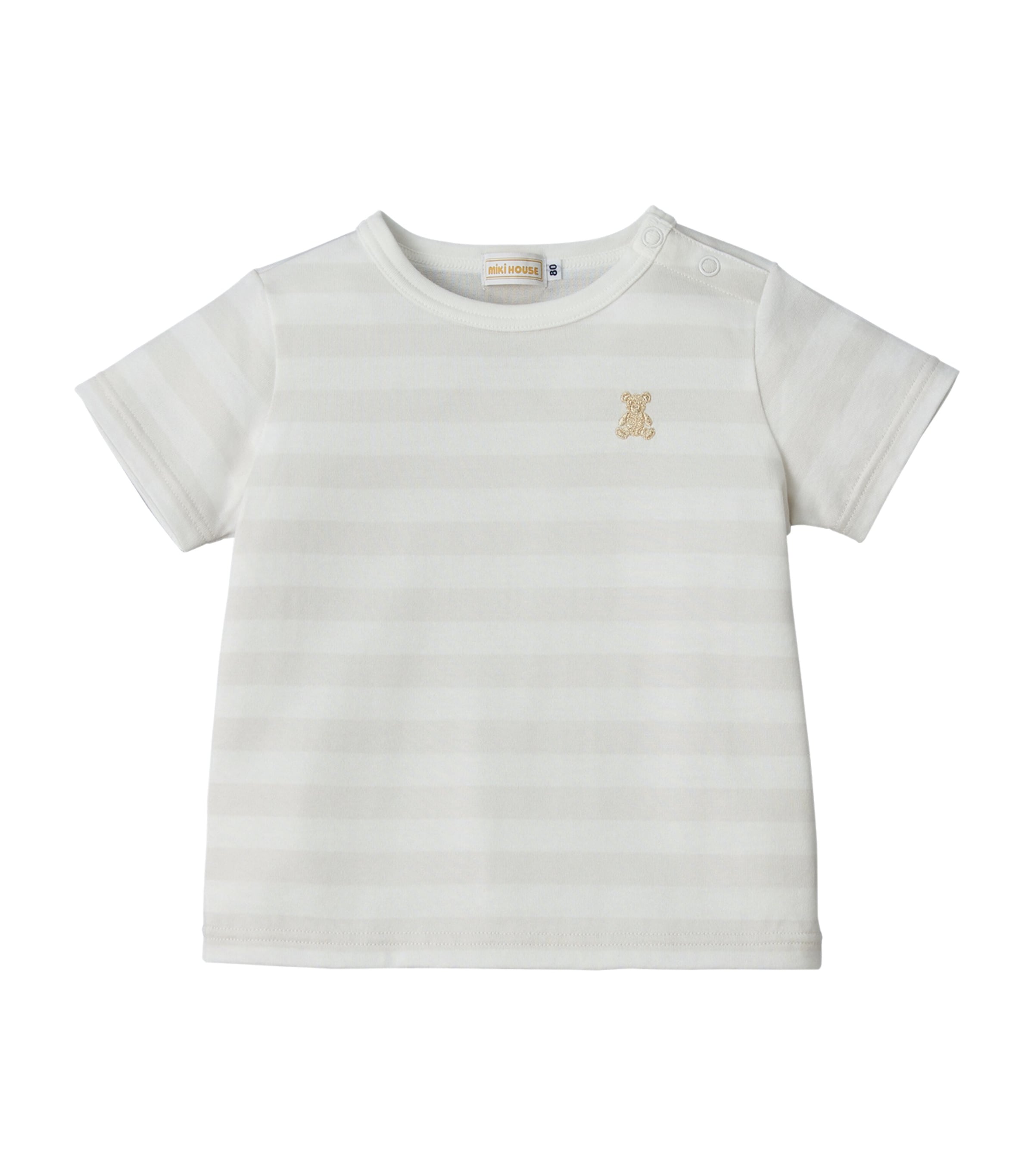 MIKI HOUSE COTTON STIPED T-SHIRT 