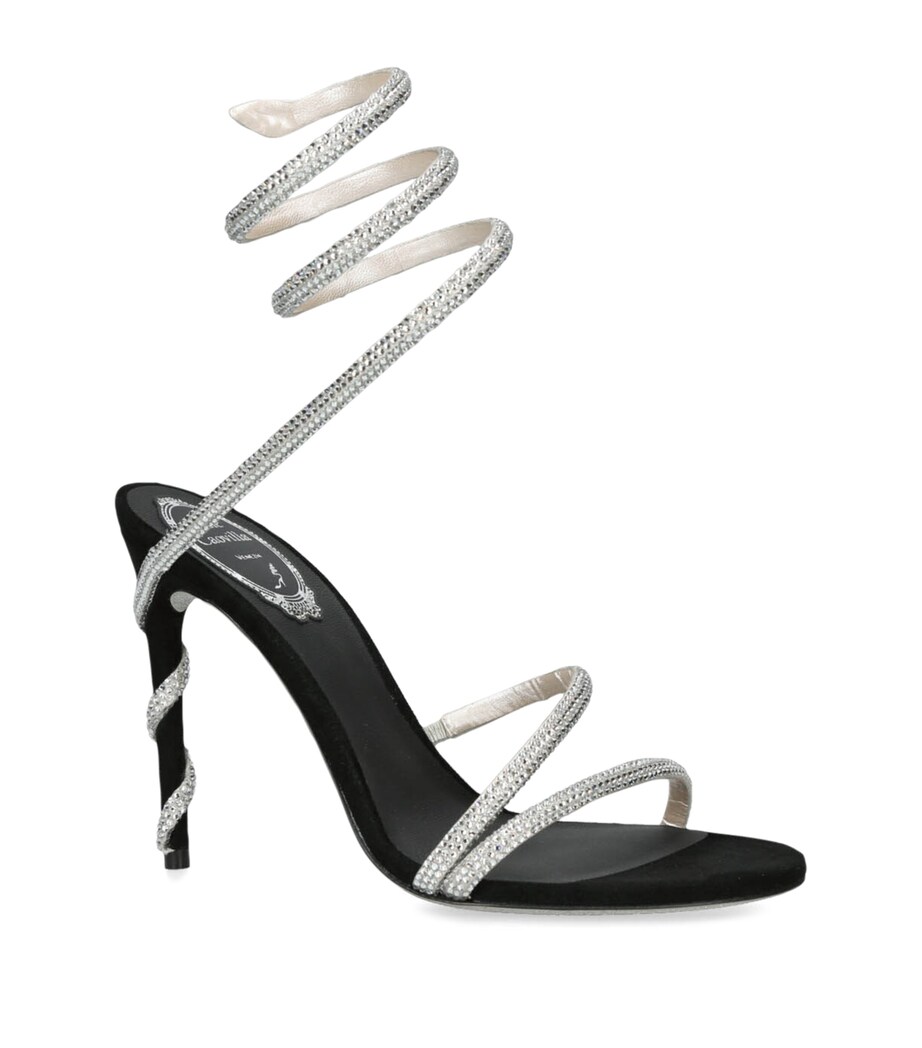 Leather Cleo Sandals 105 BLACK Image 1