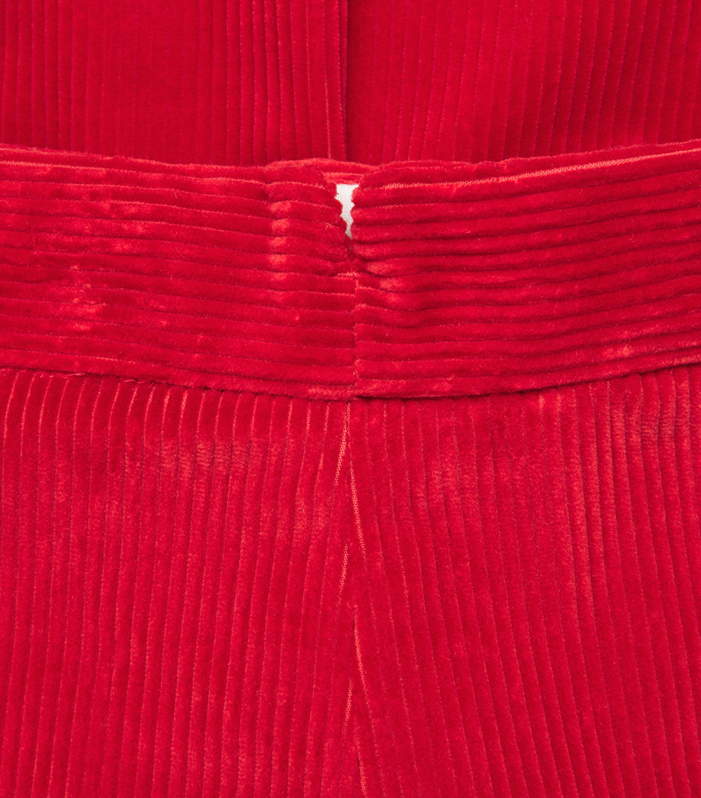 Corduroy Straight Trousers RED Image 5
