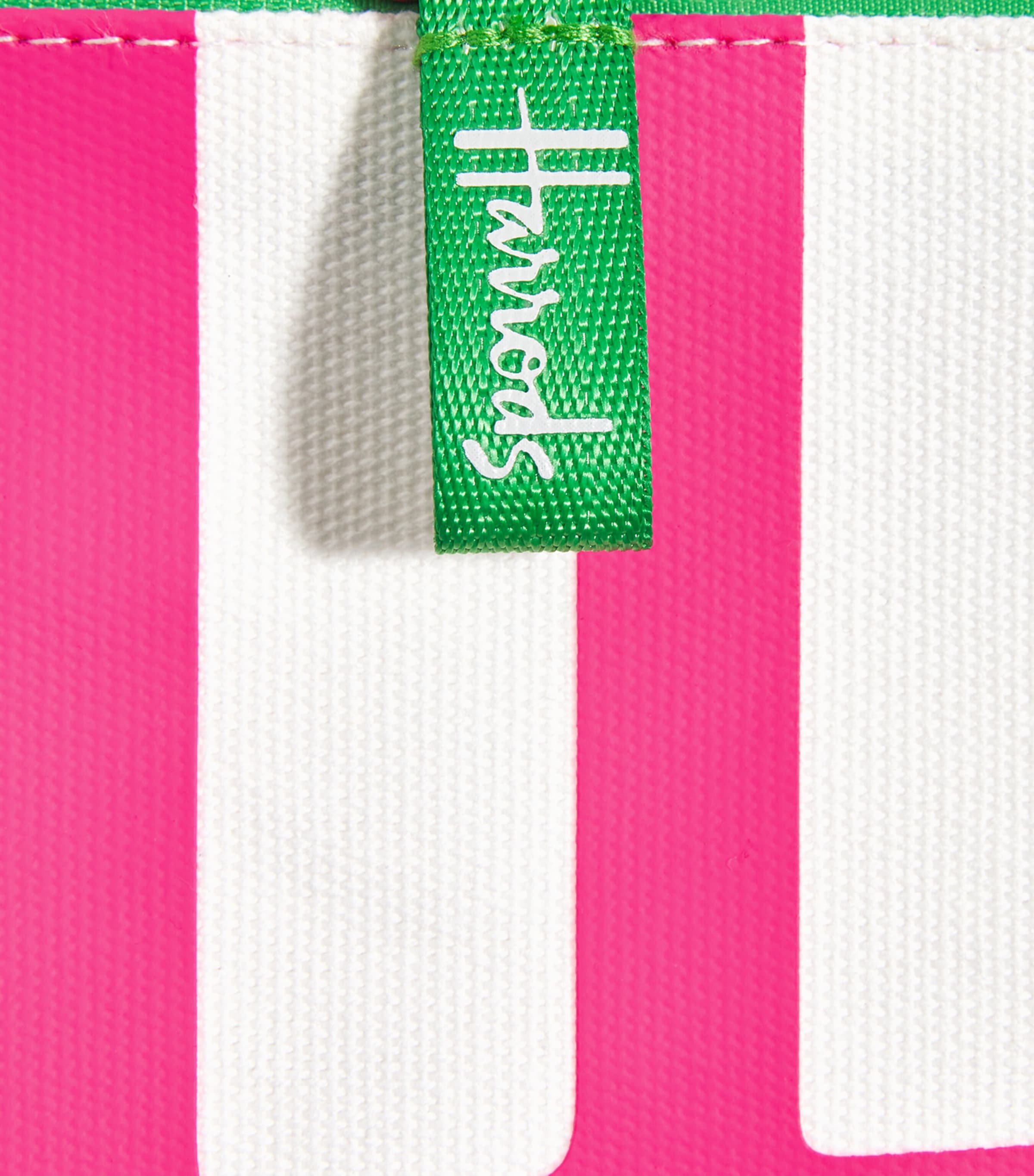 Harrods Medium Cotton Logo Pouch Ivory Image 3