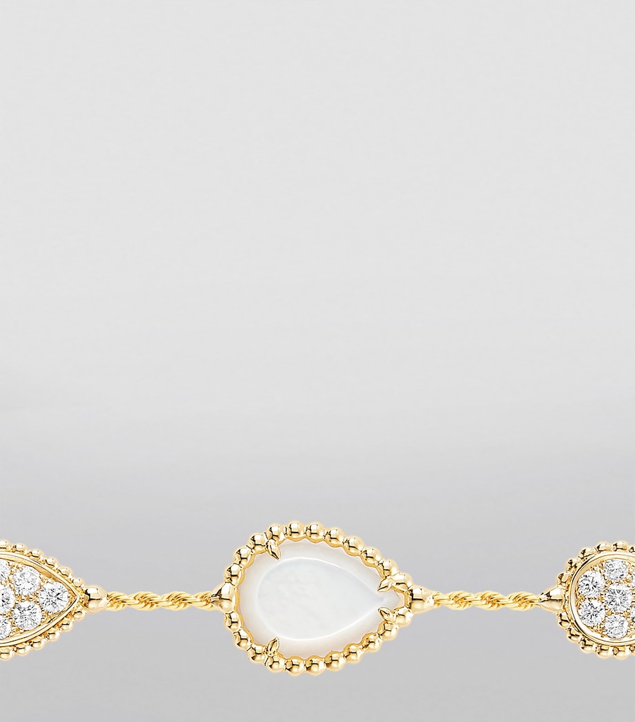 Yellow Gold, Diamond and Mother-of-Pearl Serpent Bohème Couleur Bracelet MOTHER OF PEARL Image 3