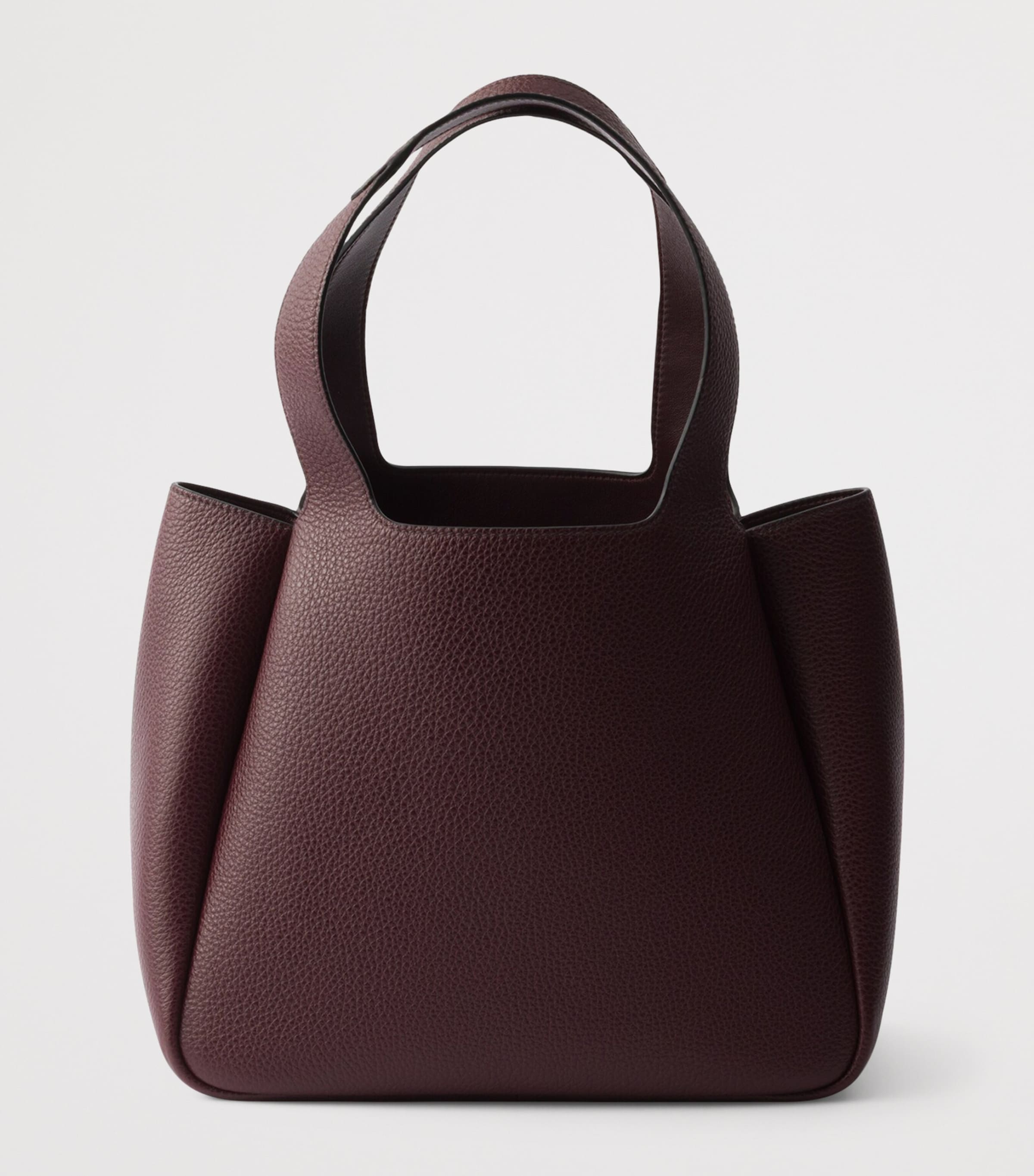 PRADA バーガンディ ドローストリングバッグ Prada Burgundy Small Leather Tote Bag | Harrods UK