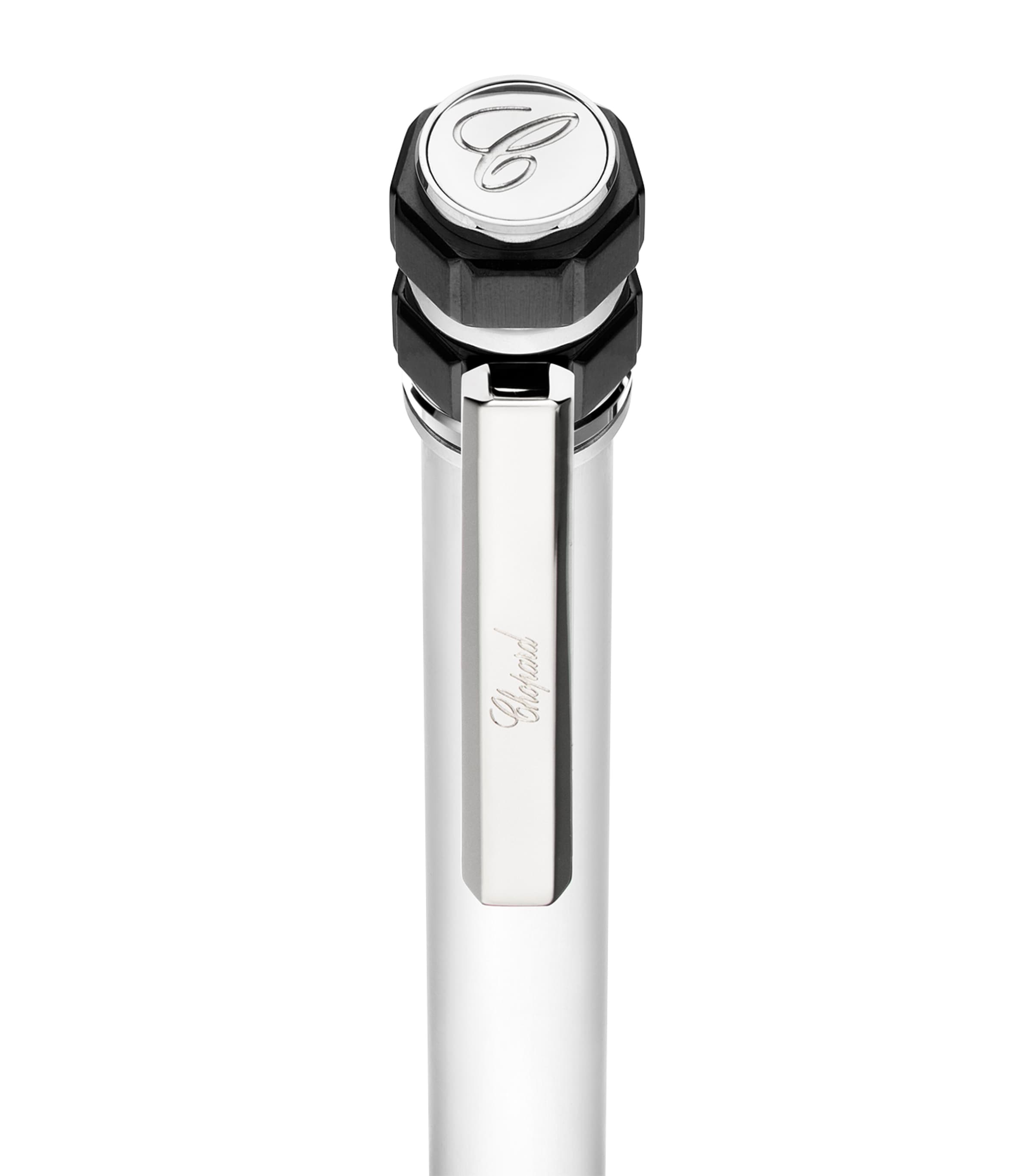 Chopard Ice Cube Pure Ballpoint Pen Silver & Black Image 2