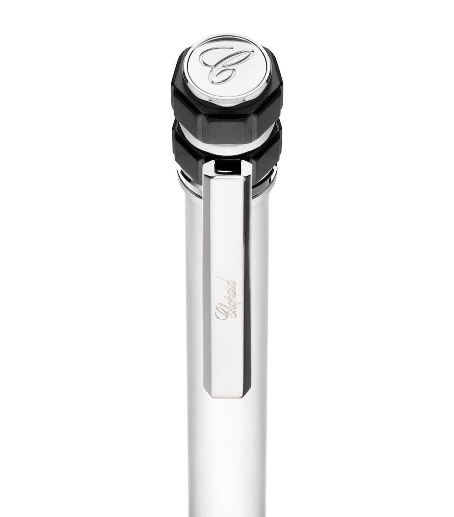Chopard Ice Cube Pure Ballpoint Pen Silver & Black Image 2