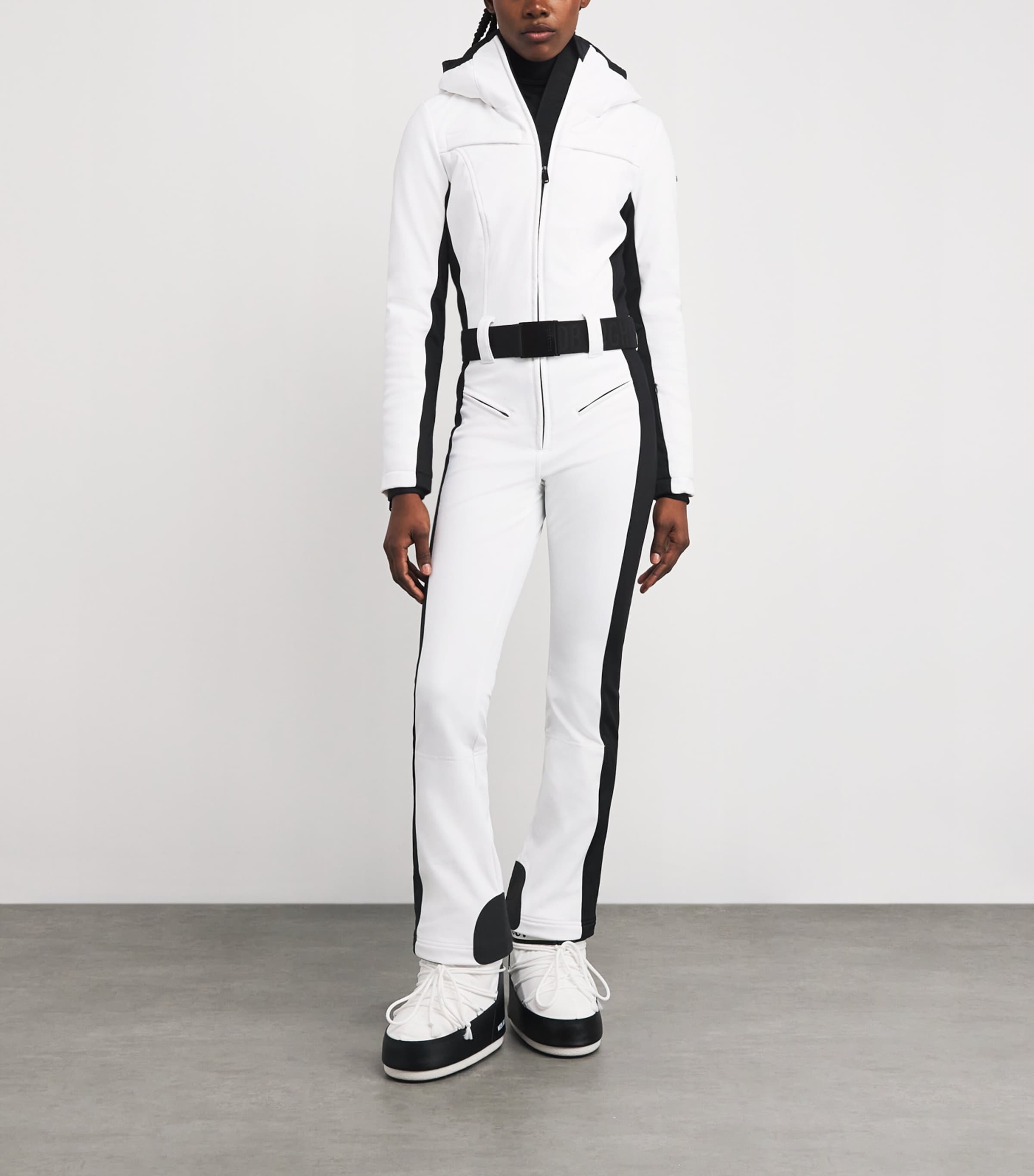 Hooded Parry Ski Suit 8000 WHITE Image 2