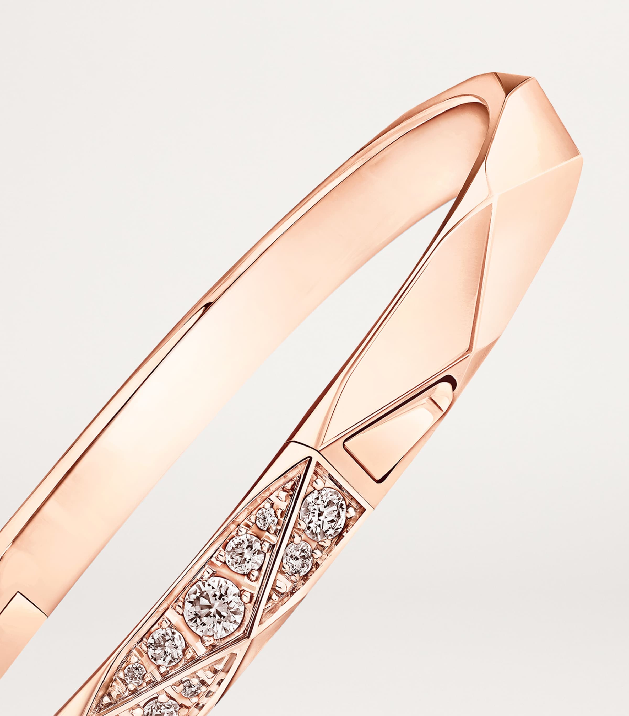 Rose Gold and Diamond Laurence Graff Signature Bangle ROSE GOLD Image 4