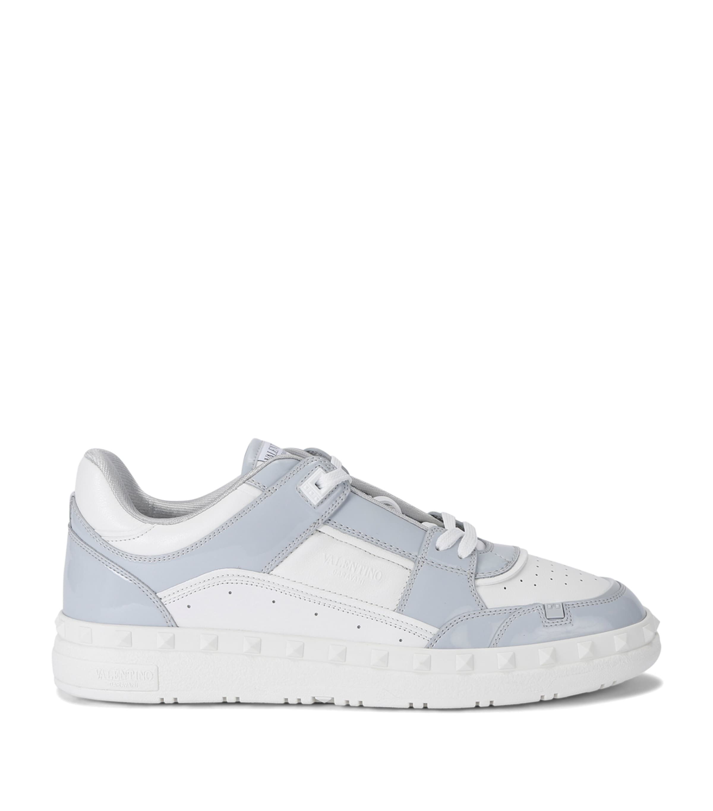 Valentino Garavani Leather Freedots Low-Top Sneakers White/oth Image 1