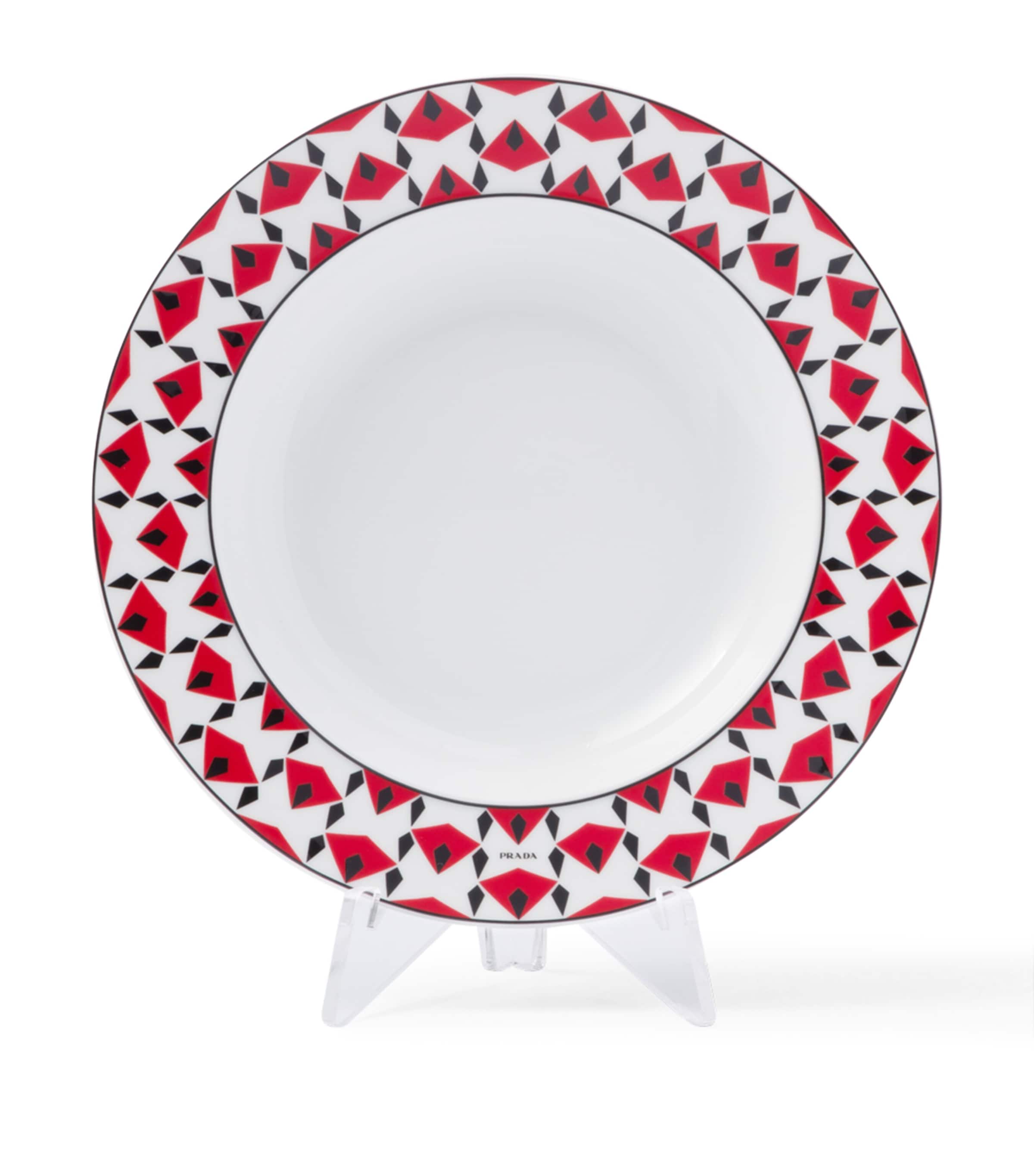 Set of 2 Porcelain Vienna Soup Plates (22cm) F0E5X Image 3