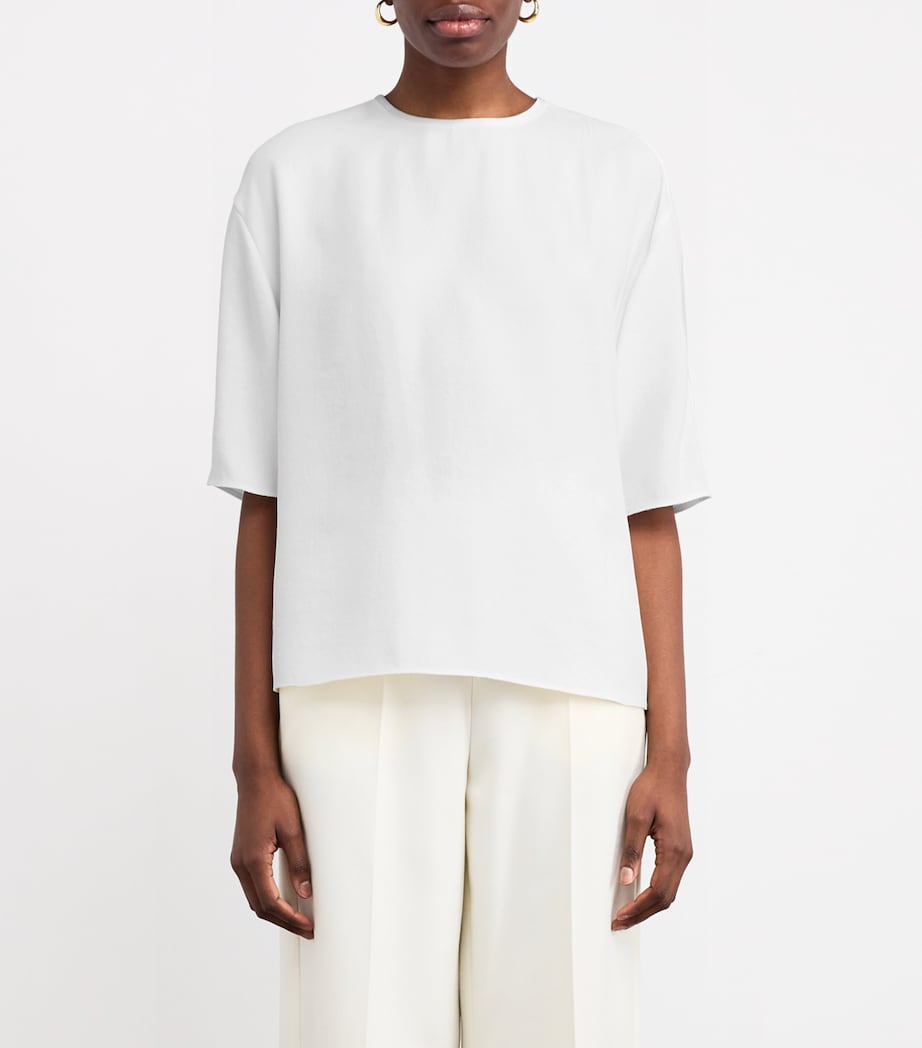 Crepe Dolmain T-Shirt 101OWH Image 3