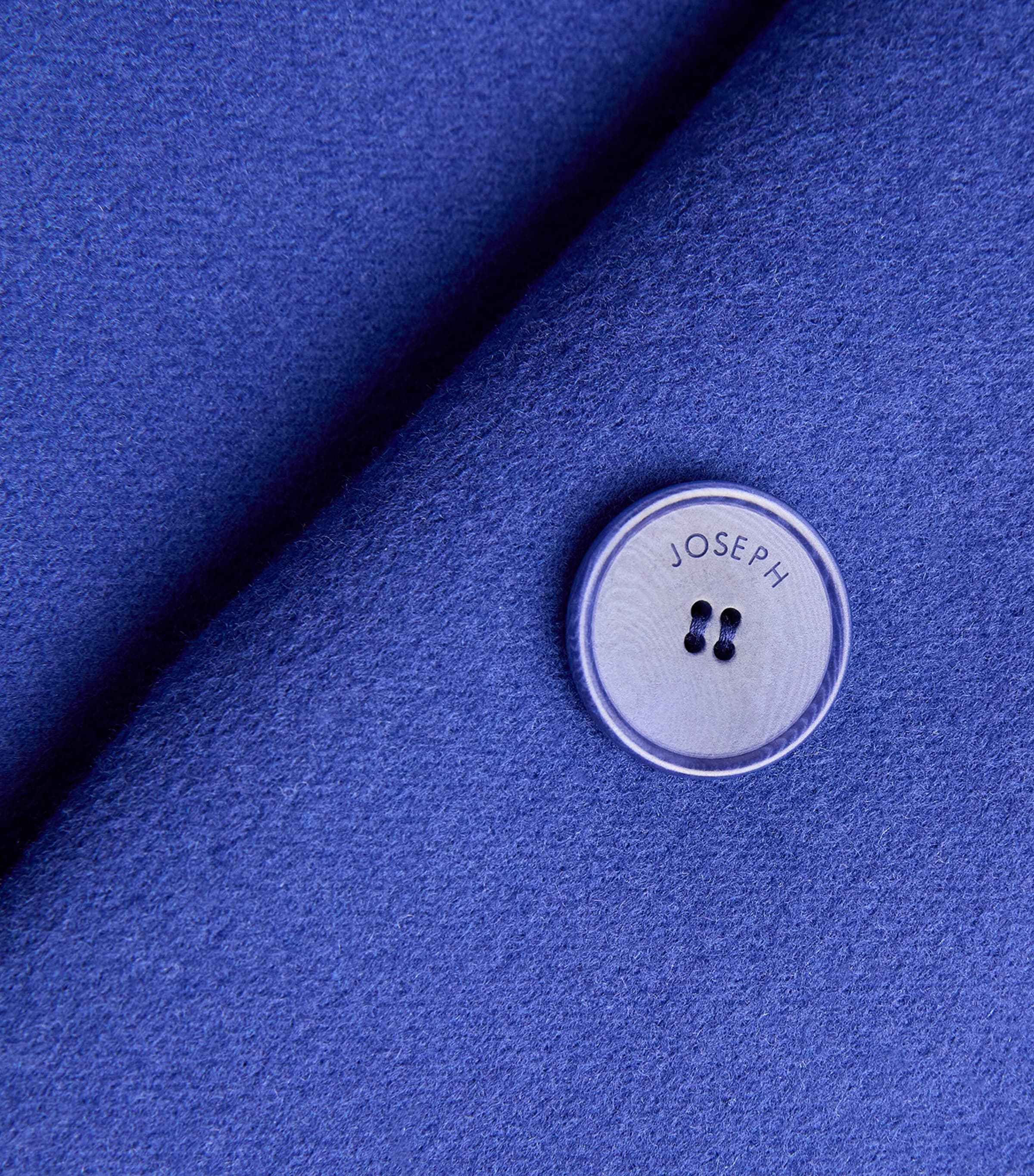 Wool-Silk Rollet Coat COBALT Image 5