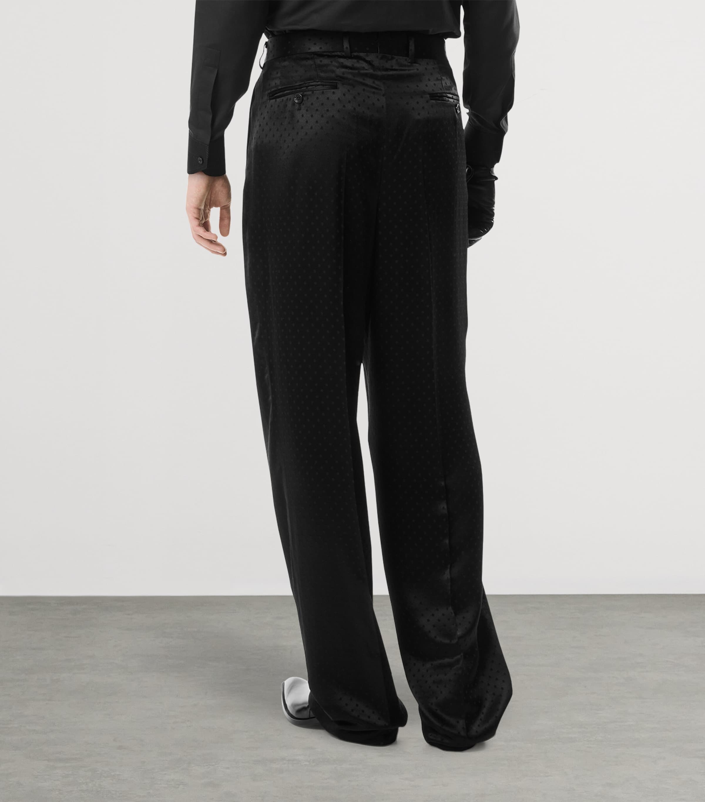 Silk-Blend Wide-Leg Trousers NAA Image 5