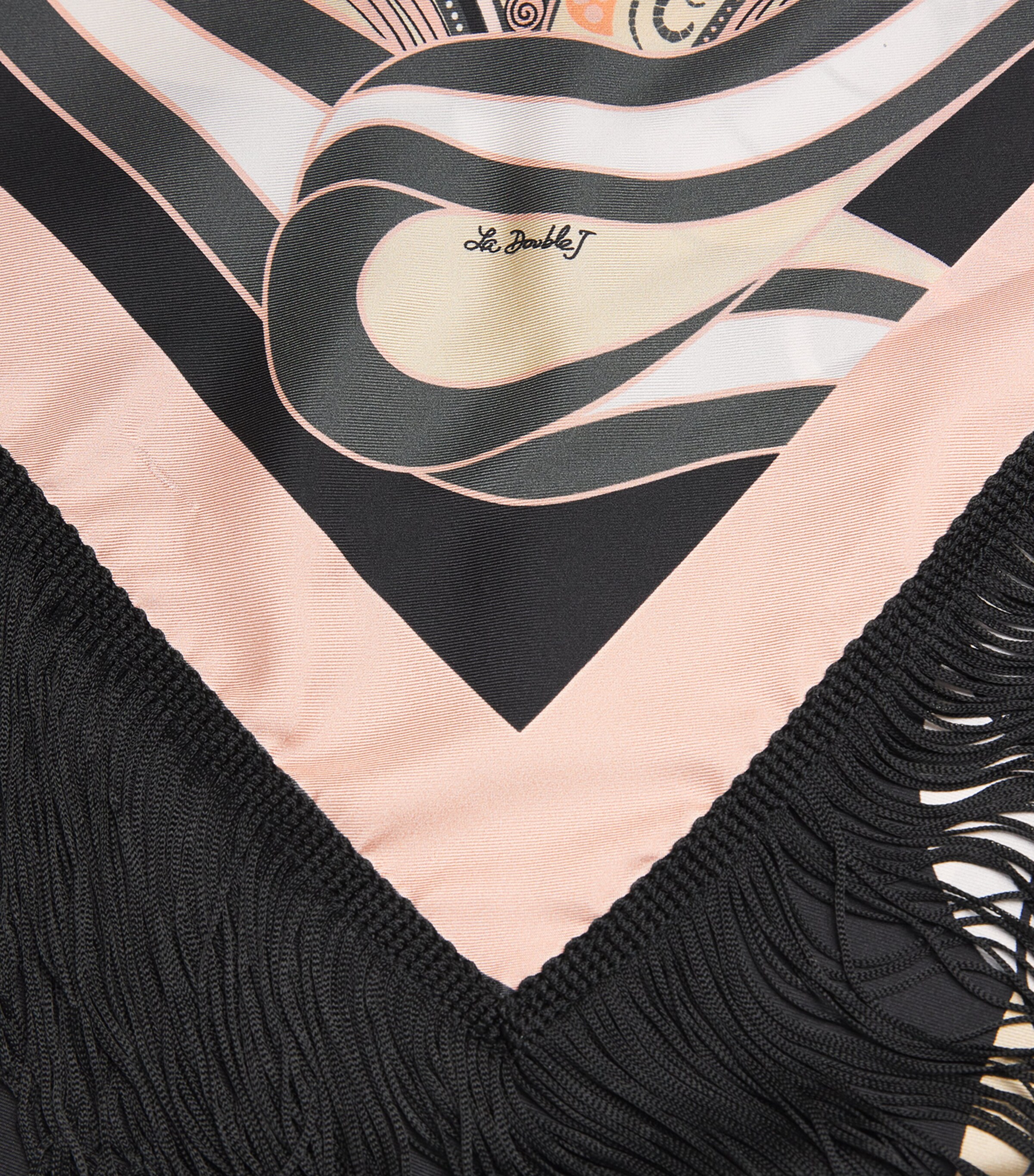 La Doublej Womens Silk Fringed Pareo Placée Image 6