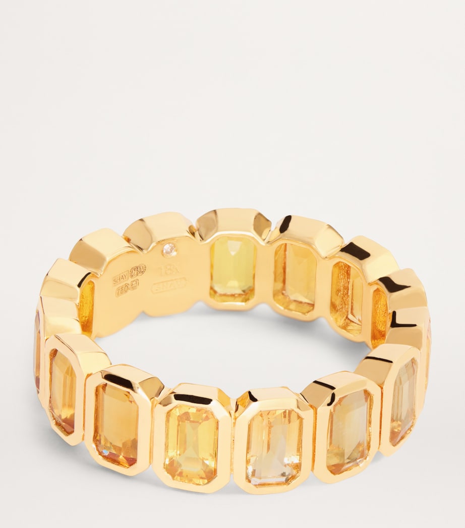 SHAY Yellow Gold, Diamond, Yellow Sapphire and Citrine Ring Yellow Gold Image 4
