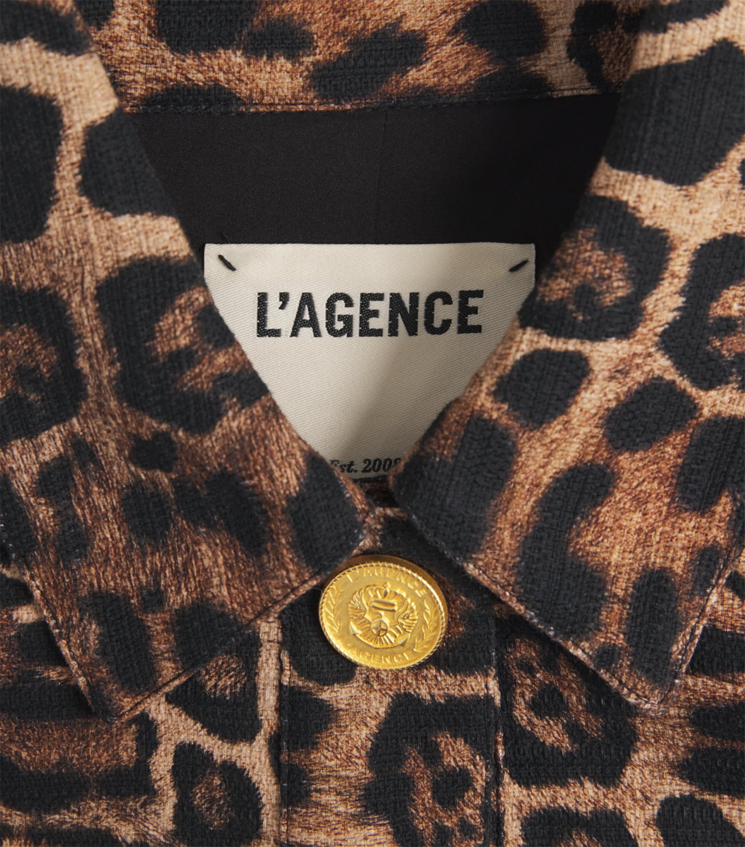 Cotton Leopard Nyx Jacket BROWN MLTI PATCH LEO Image 5