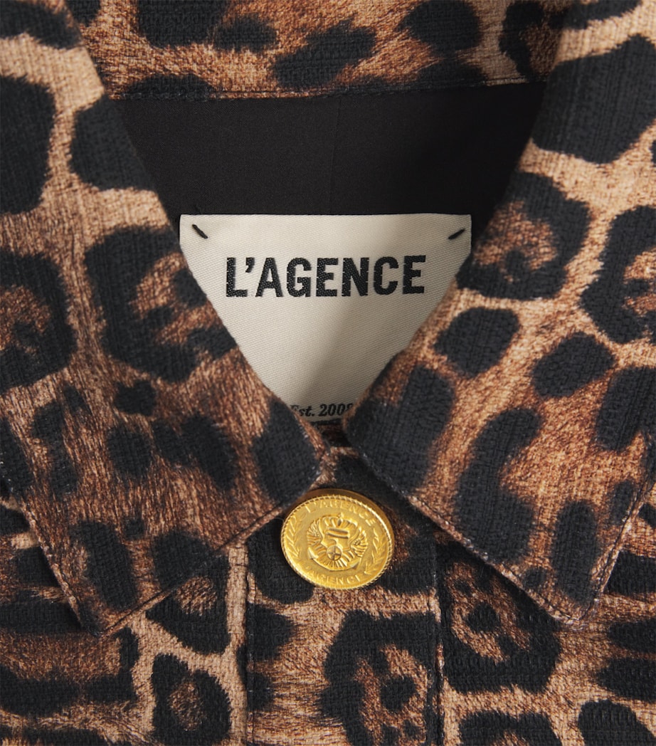 Cotton Leopard Nyx Jacket BROWN MLTI PATCH LEO Image 5