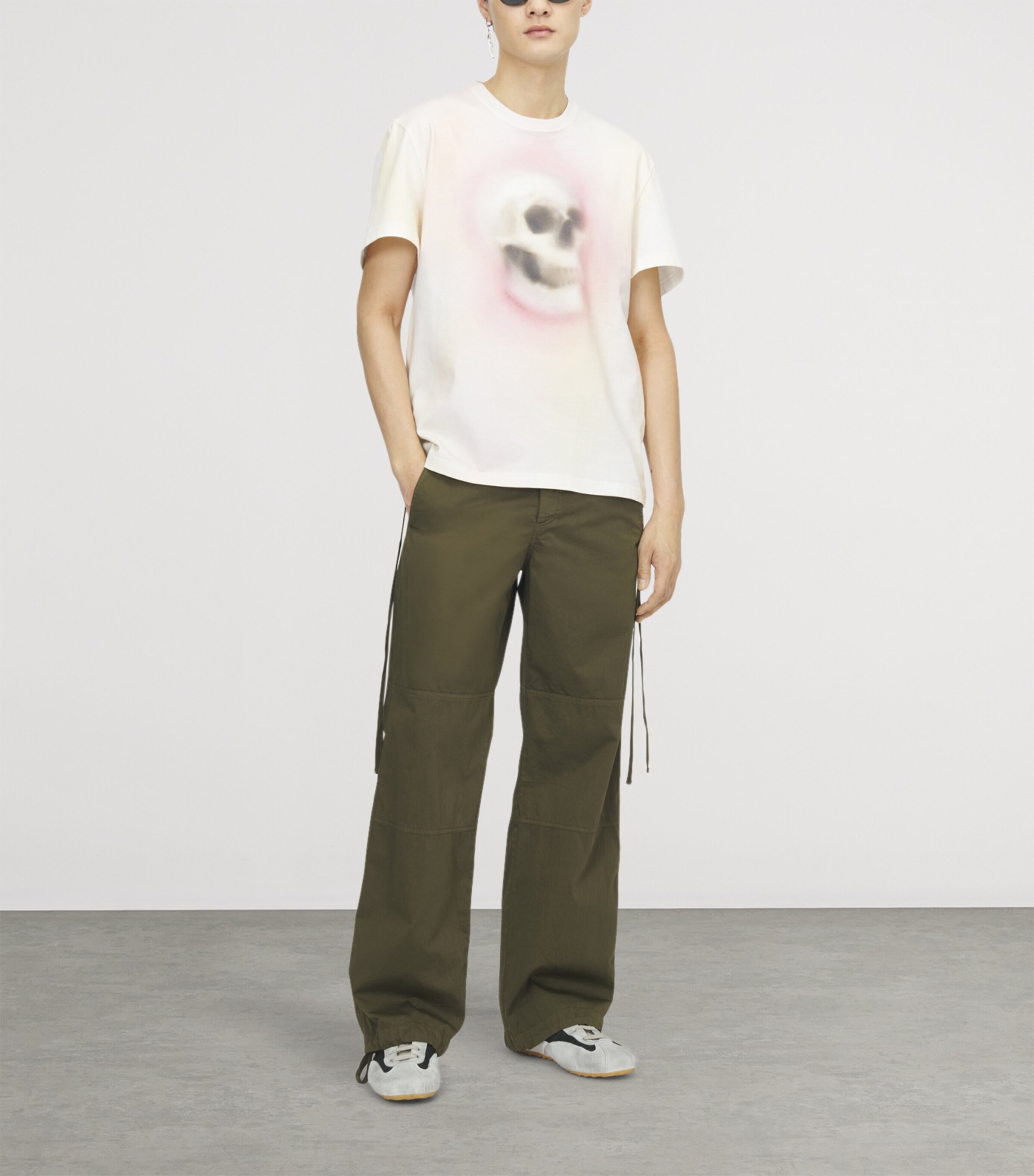 McQueen Mens Lace-Up Trousers Image 2