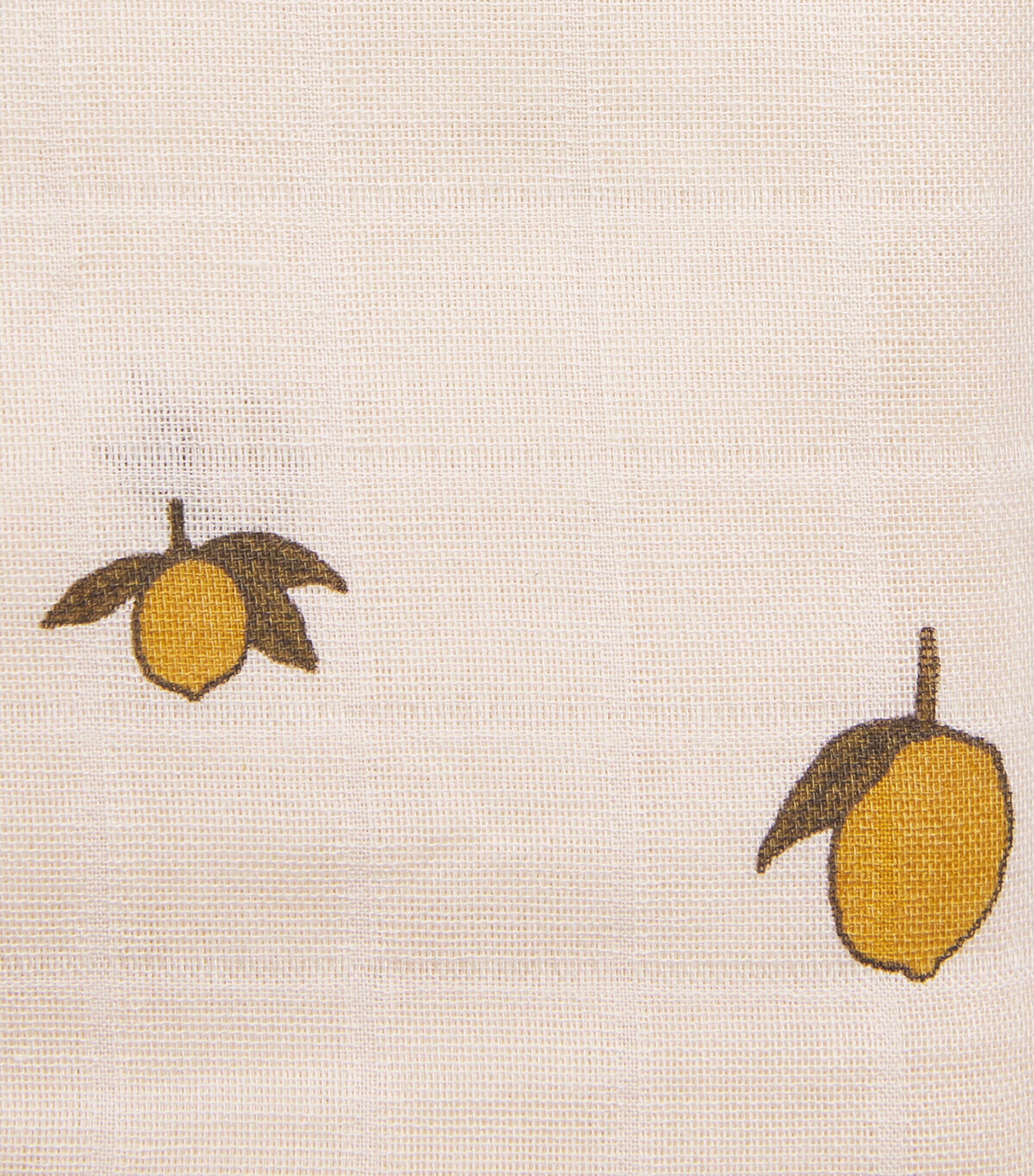 KONGES SLOJD Organic Cotton Lemon Muslin Cloths (Pack of 3) Image 2