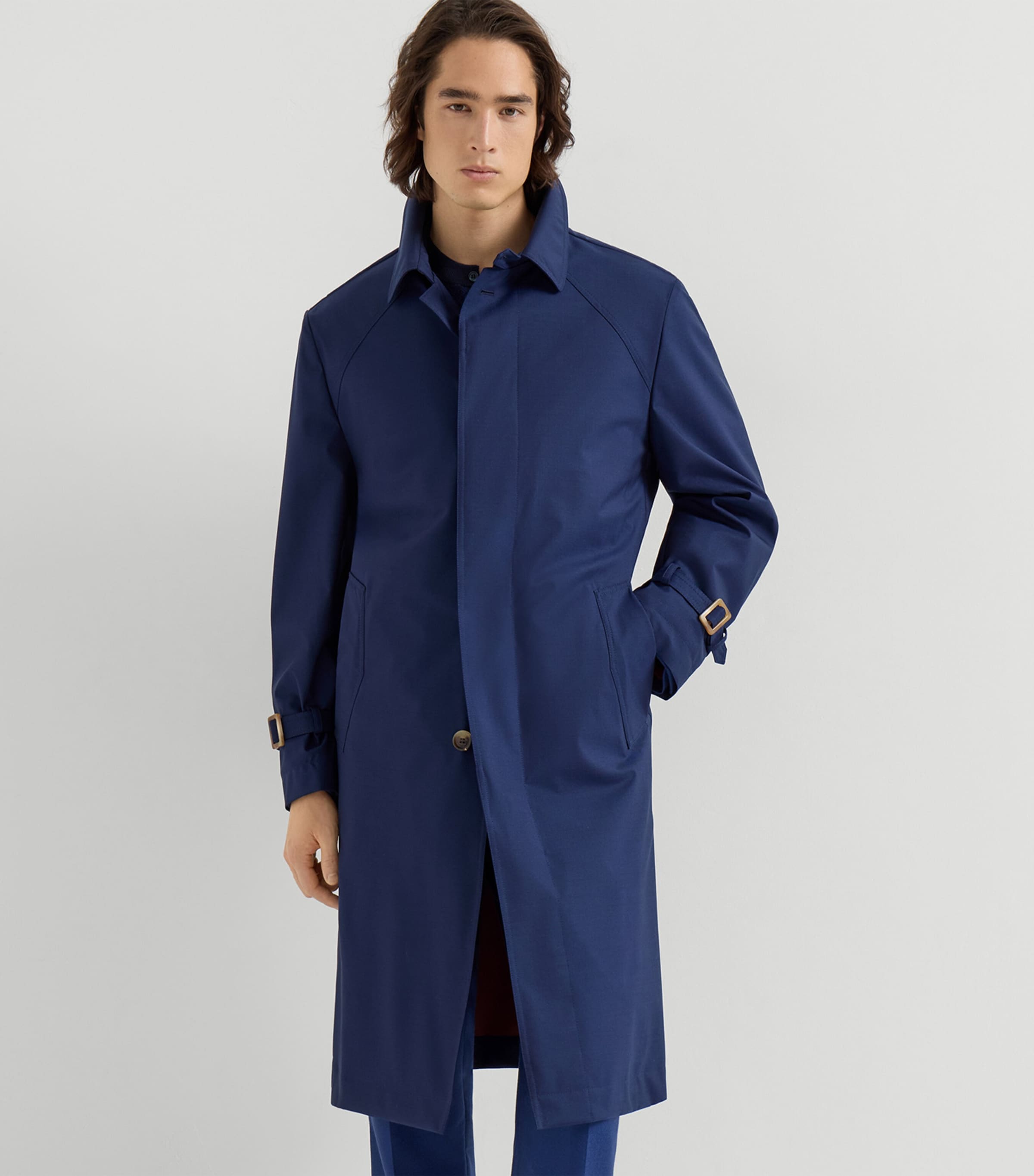 Wool Fresco Trench Coat C350 Image 2