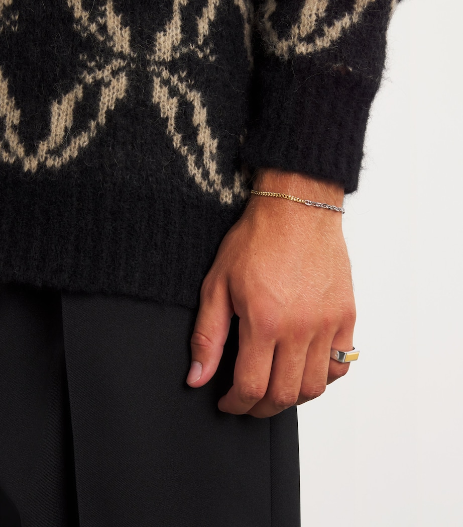 Sterling Silver and Yellow Gold Peaky Ring NA Image 5