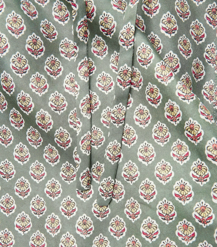 Silk Floral Wide-Leg Trousers 2014 WD BLK SPK FLWR Image 5