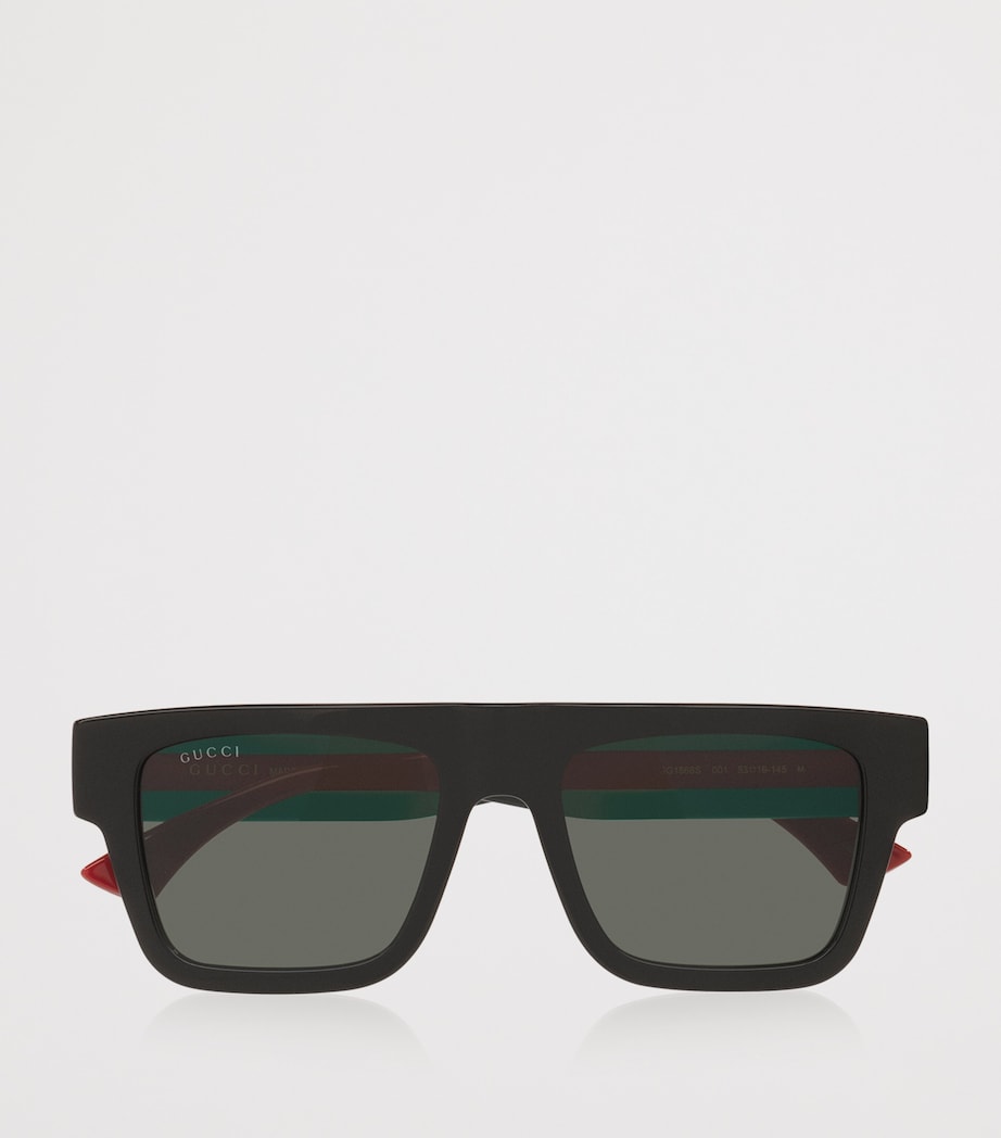 Gucci Acetate Rectangle Sunglasses Image 5