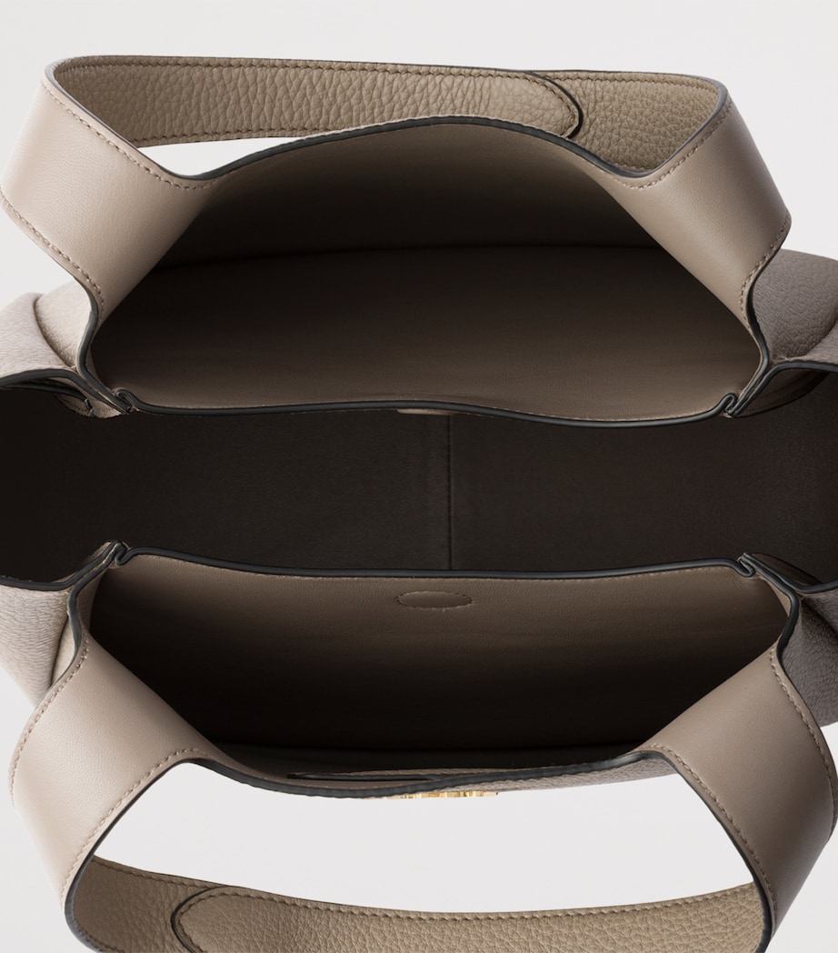 Small Leather Tote Bag F03QH Image 4