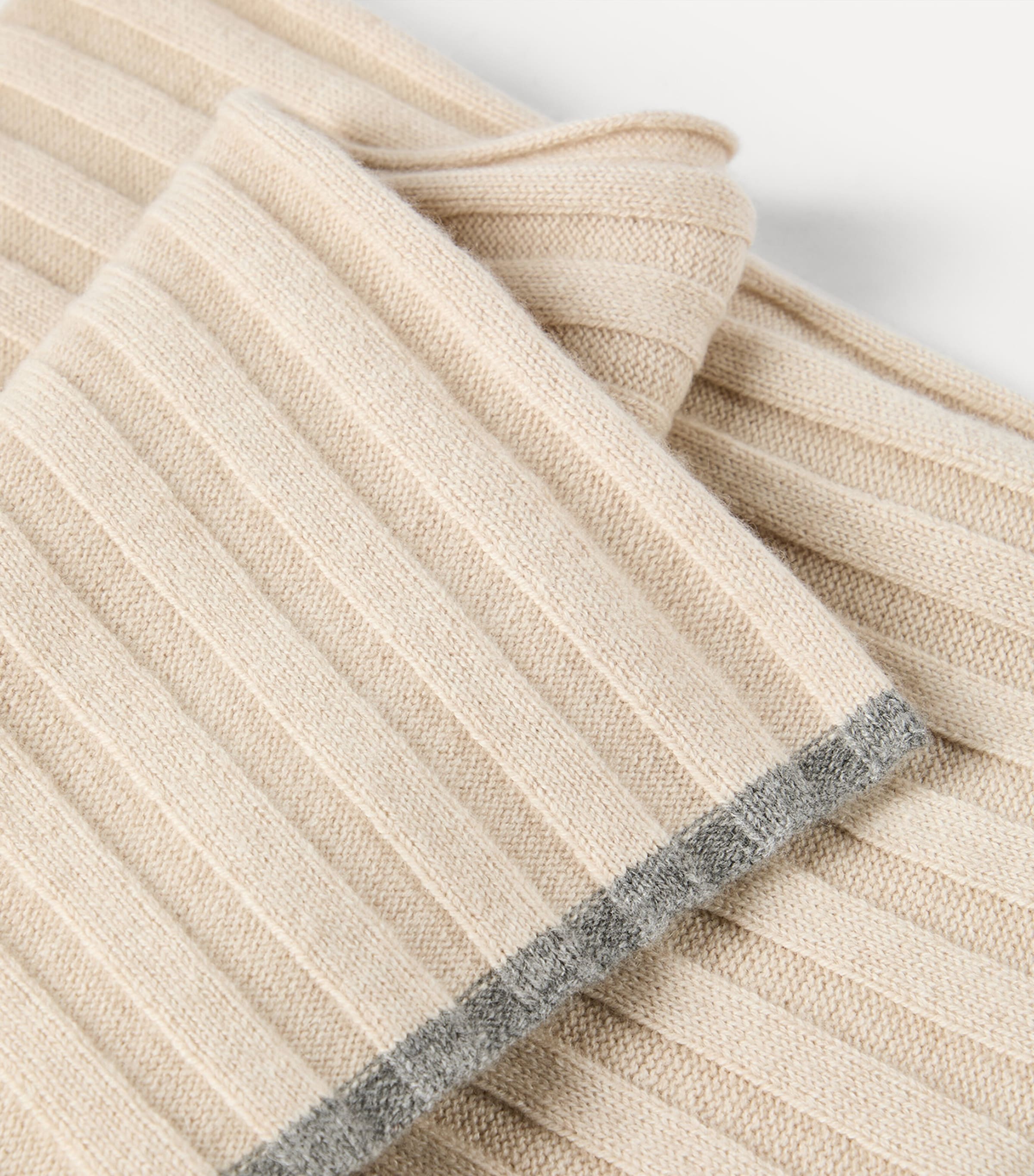 Brunello Cucinelli Cashmere Ribbed Scarf Image 3
