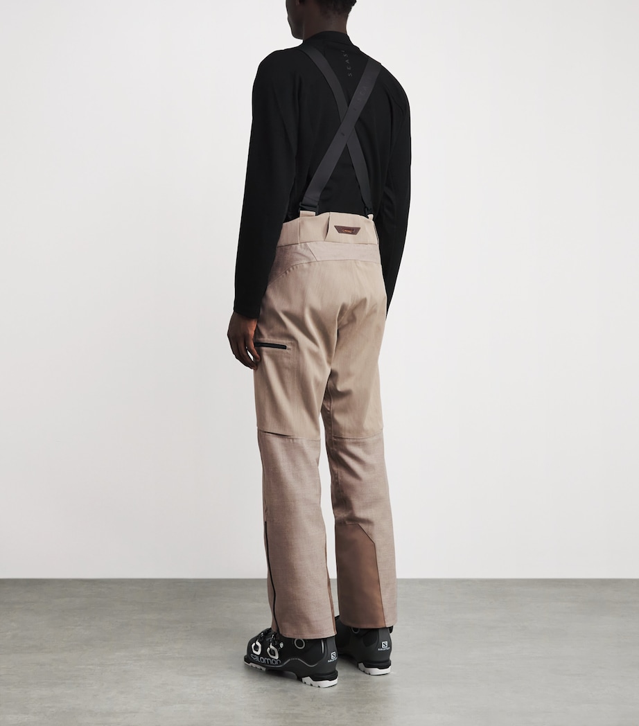 Stretch-Wool Waterproof Trace 2.0 Ski Trousers X34 DRIFTWOOD Image 4