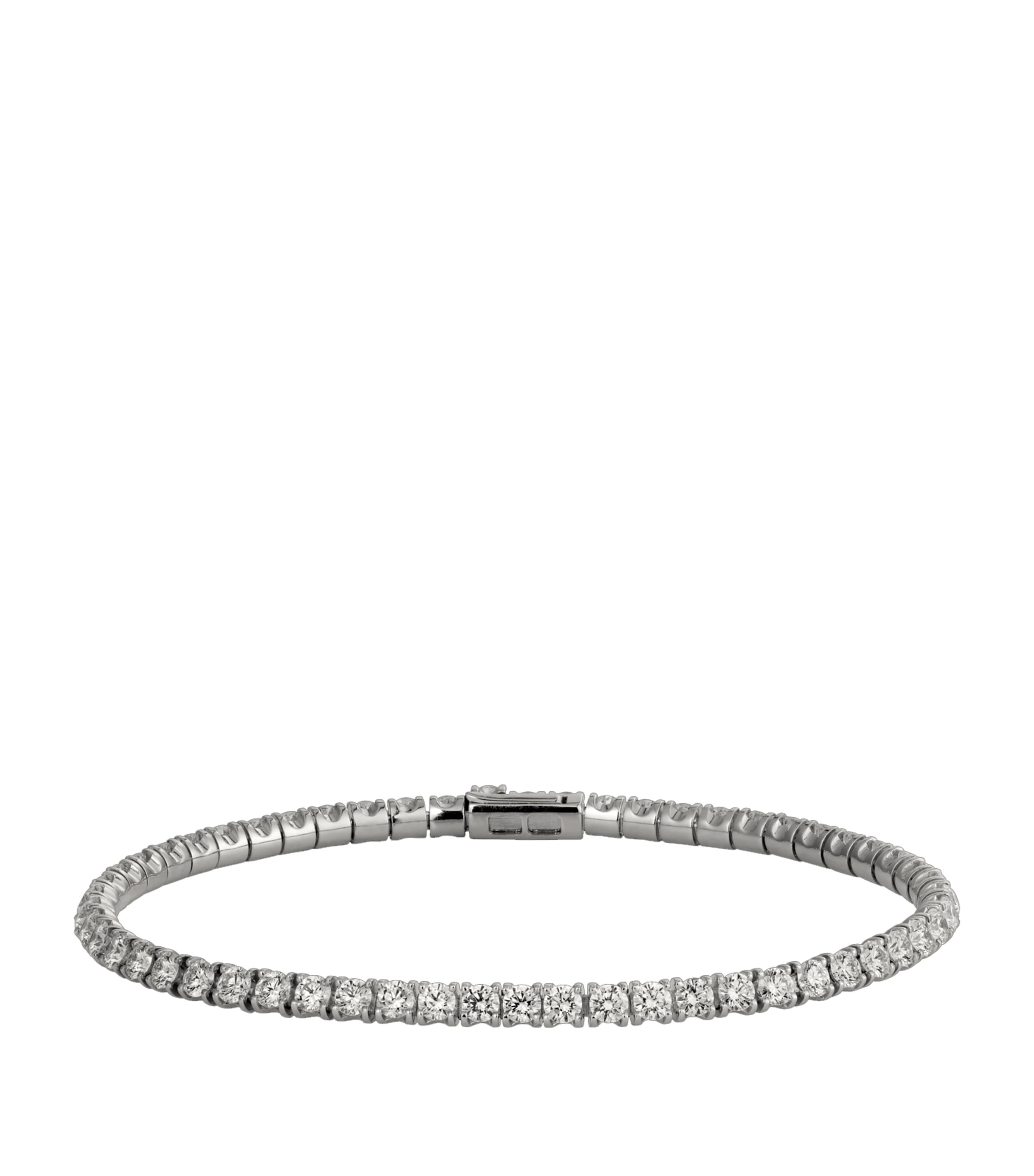 Cartier White Gold And Diamond Essential Lines Bracelet In Metallic