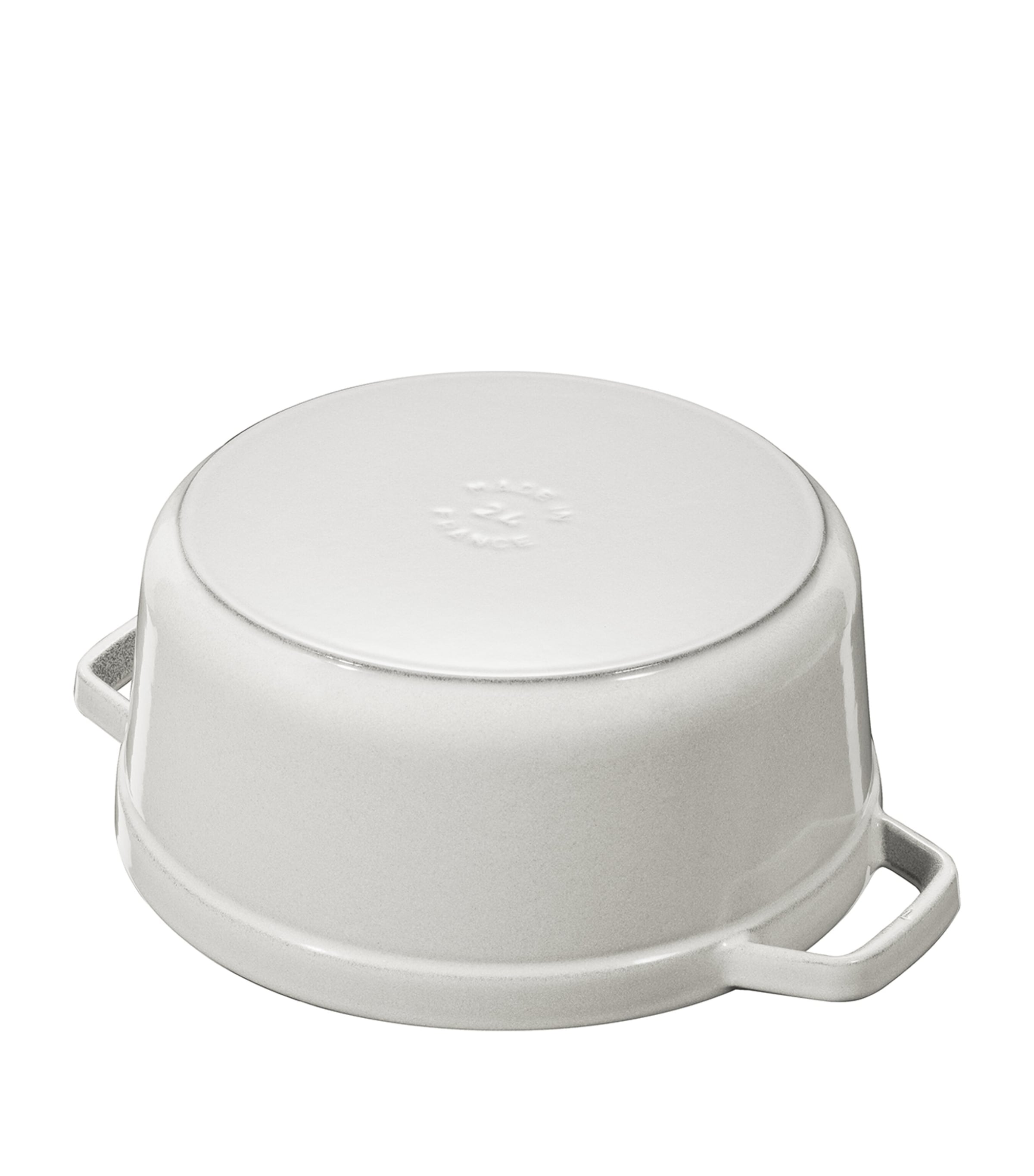 Staub Round Cocotte (20cm) White Truffle Image 4