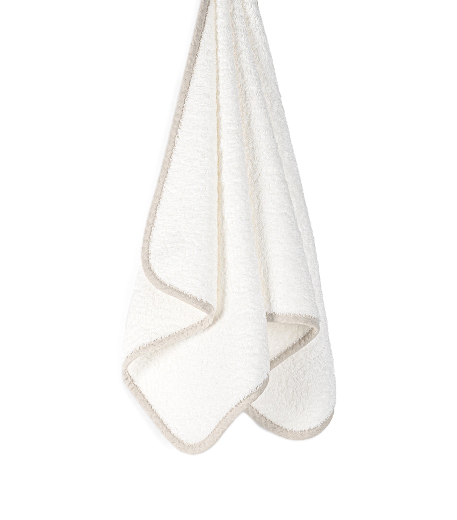 GRACCIOZA Egyptian Cotton Portobello Bath Sheet (90cm x 150cm) Snow/fog Image 2